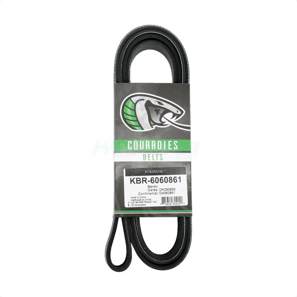 Kobra KBR-6060861 Serpentine Belt for 2012-2017 Land Rover Discovery Sport, Land Rover Range Rover Evoque - Main Drive