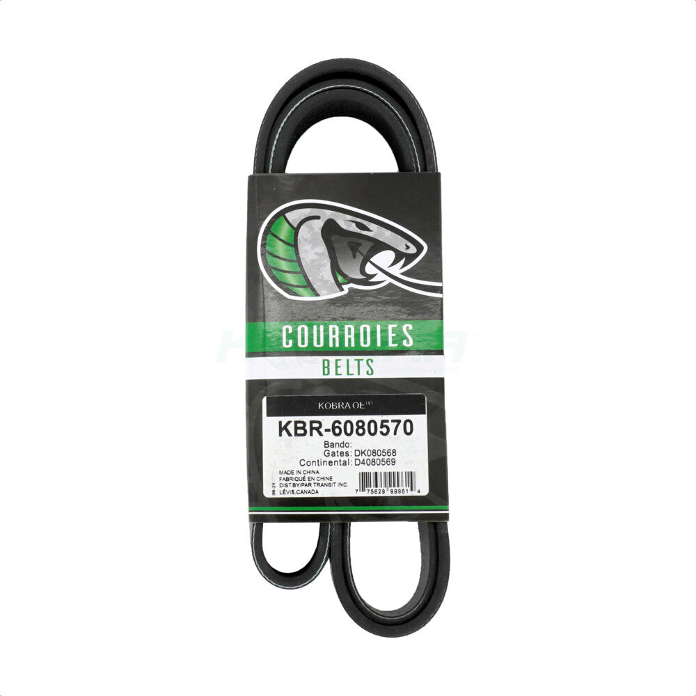 Kobra KBR-6080570 Serpentine Belt for 2010-2022 Land Rover Range Rover, Land Rover Range Rover Sport, Land Rover LR4 - Supercharger