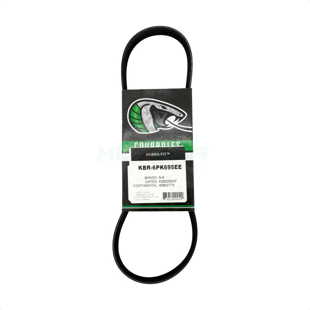 Kobra KBR-6PK695EE Serpentine Belt for 2007-2023 Mercedes-Benz Sprinter 4500, Freightliner Sprinter 3500, Mercedes-Benz Sprinter 3500 - Accessory Drive, Fan, Auxiliary Air Conditioning