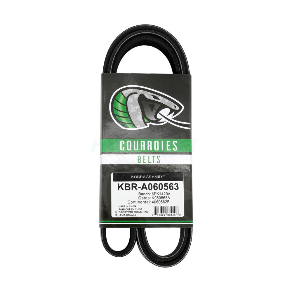 Kobra KBR-A060563 Serpentine Belt for 2013-2023 Nissan Rogue, Nissan Altima - Accessory Drive, Main Drive