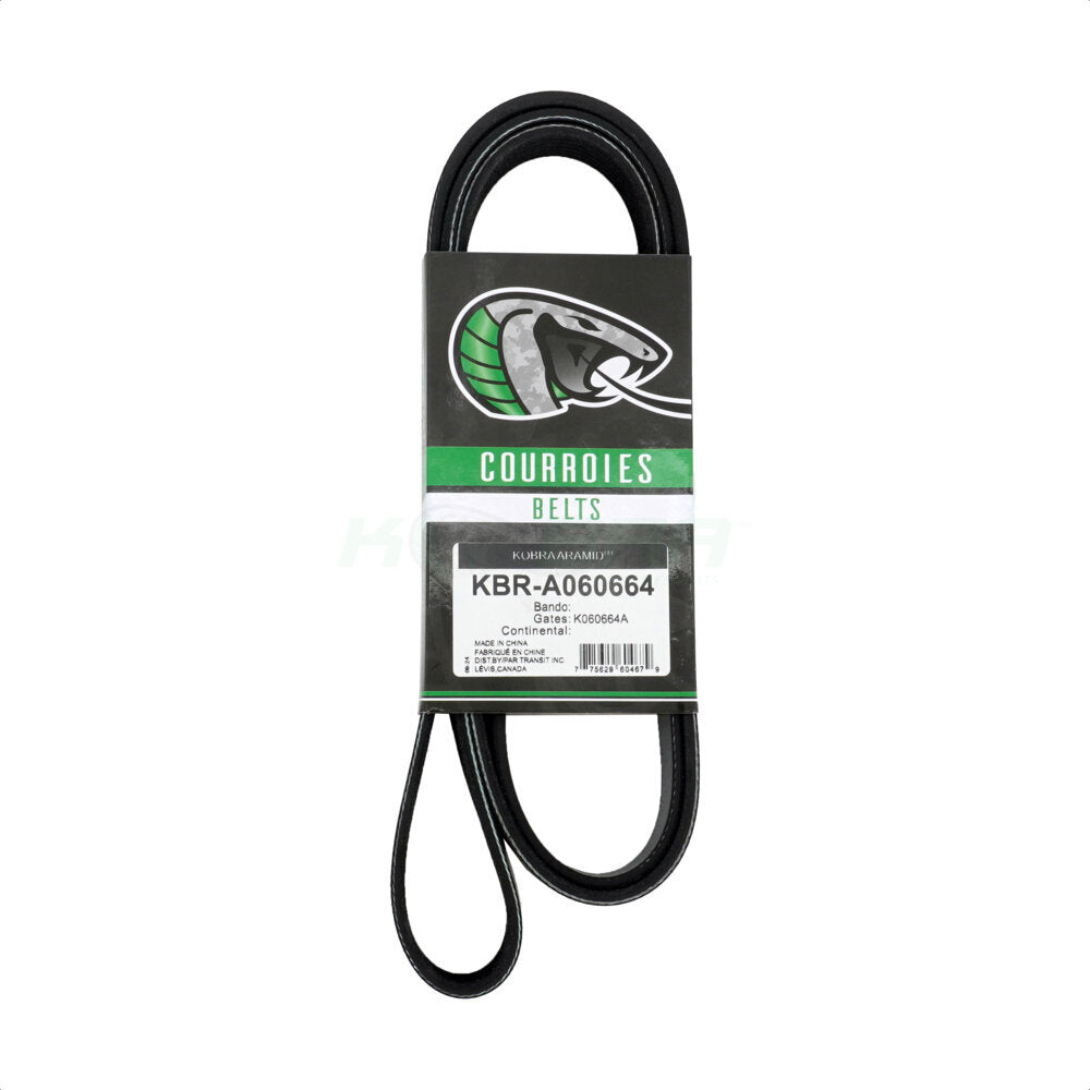 Kobra KBR-A060664 Serpentine Belt for 2016-2026 Jeep Grand Cherokee WK, Dodge Durango, Jeep Grand Cherokee - Main Drive