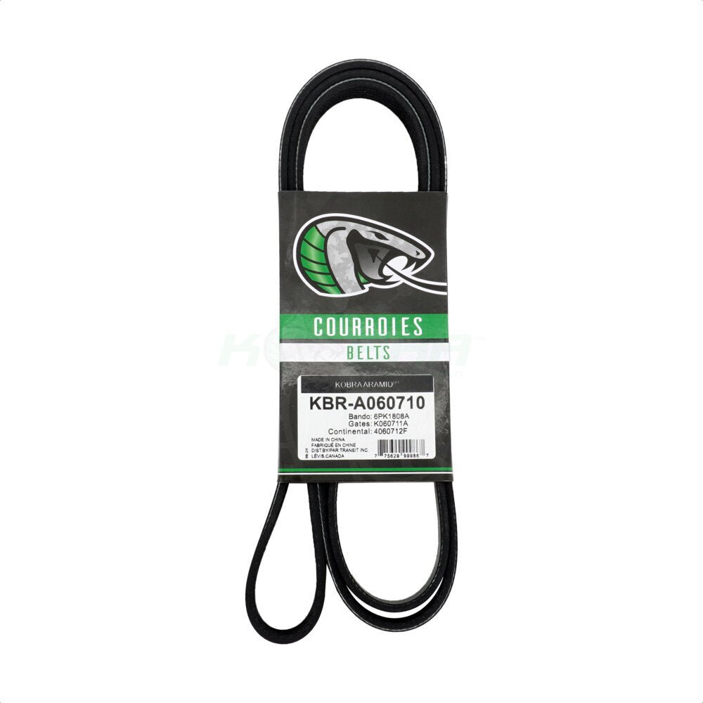 Kobra KBR-A060710 Serpentine Belt for 2007-2015 Nissan Rogue Select, Nissan Rogue, Nissan Sentra - Main Drive