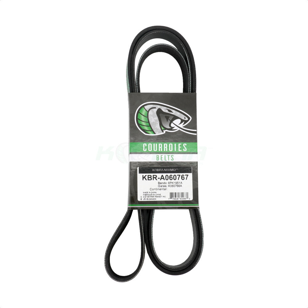 Kobra KBR-A060767 Serpentine Belt for 2016-2024 Nissan Z, INFINITI Q50, INFINITI Q60 - Main Drive