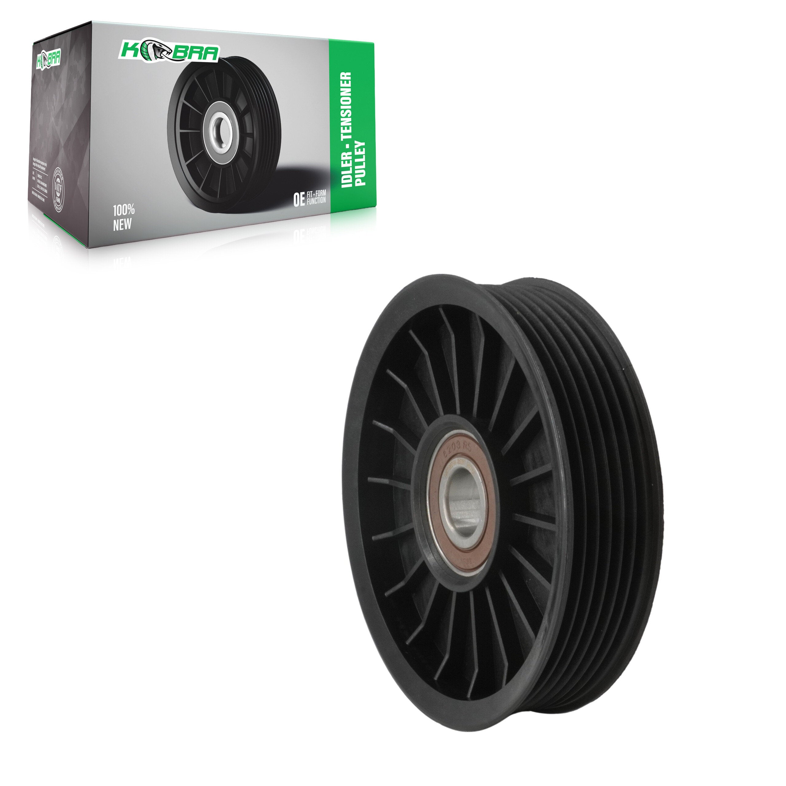 Kobra KTP-89014 Accessory Drive Belt Idler Pulley for 1988-2008 Pontiac G3, Chevrolet Aveo5, Pontiac Wave - N/A
