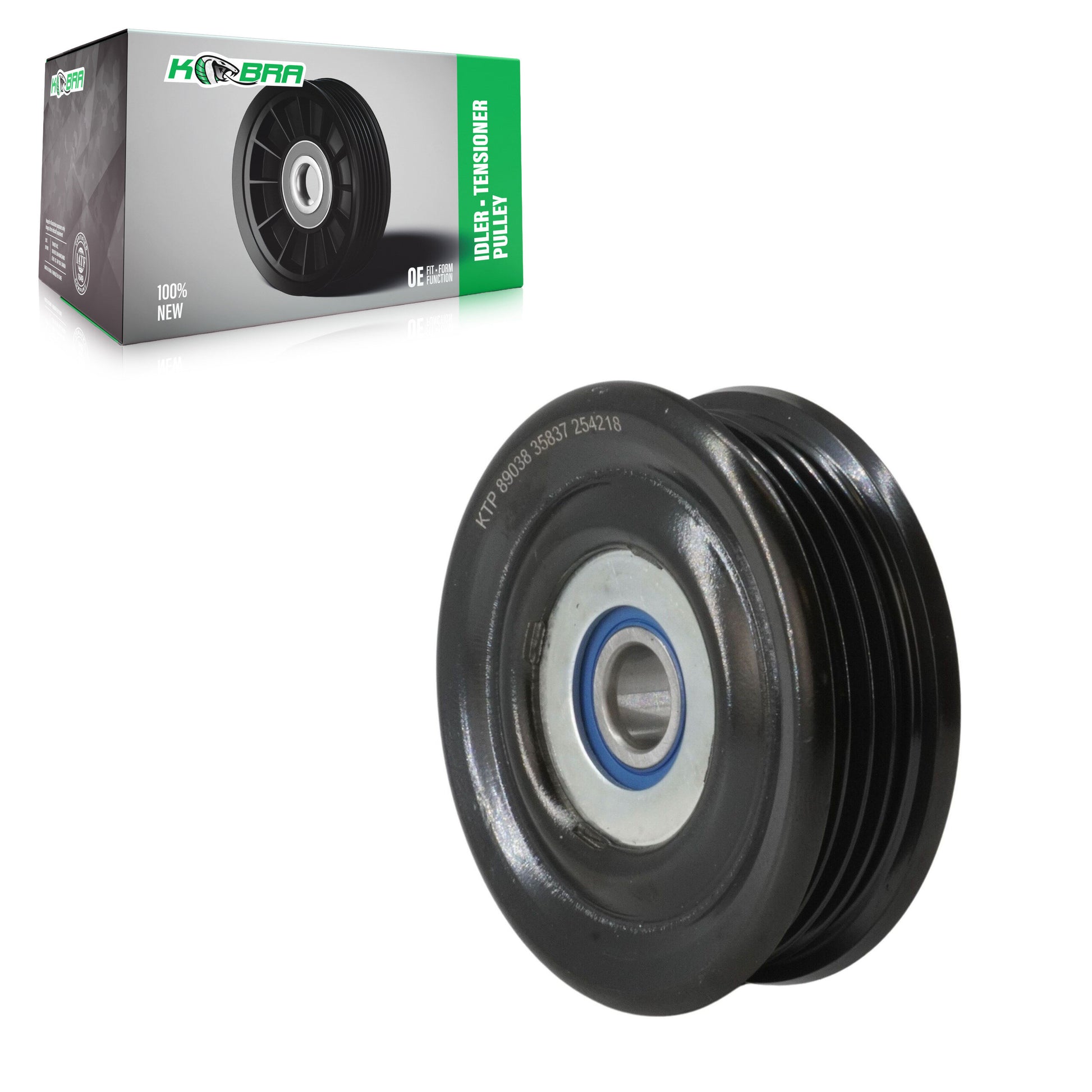 Kobra KTP-89038 Accessory Drive Belt Idler Pulley for 1985-2010 Toyota Hilux, Toyota 4Runner, Toyota Tundra - Air Conditioning, Power Steering