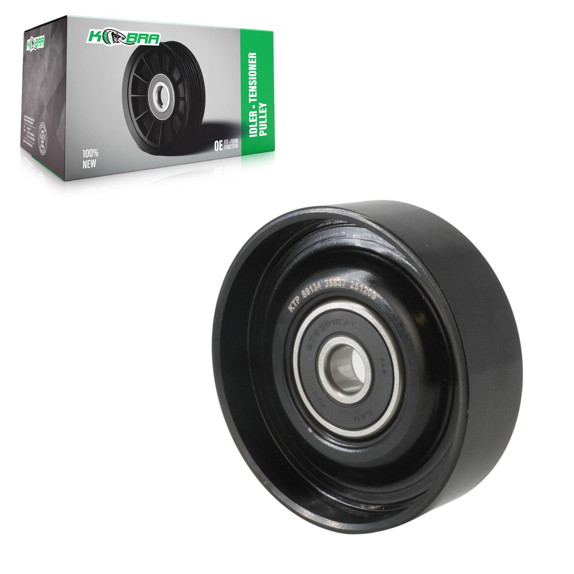 Kobra KTP-89134 Accessory Drive Belt Idler Pulley for 1990-2009 Nissan Quest, Nissan Murano, Nissan Tsubame - Alternator and Air Conditioning, Air Conditioning, Fan and Alternator
