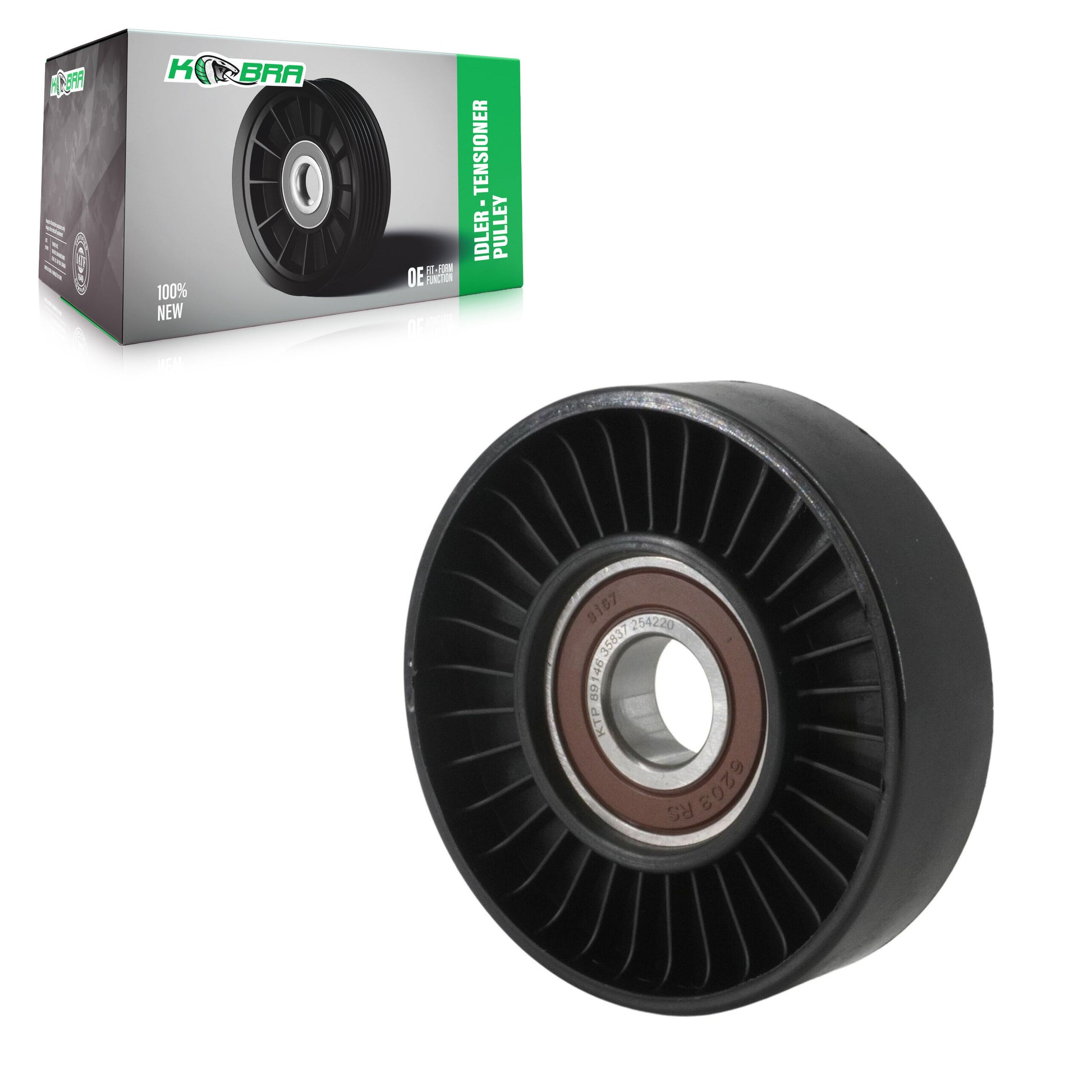 Kobra KTP-89146 Accessory Drive Belt Tensioner Pulley for 1999-2013 Buick Verano, Buick Regal, Chevrolet Equinox - Alternator and Air Conditioning, Power Steering and Water Pump