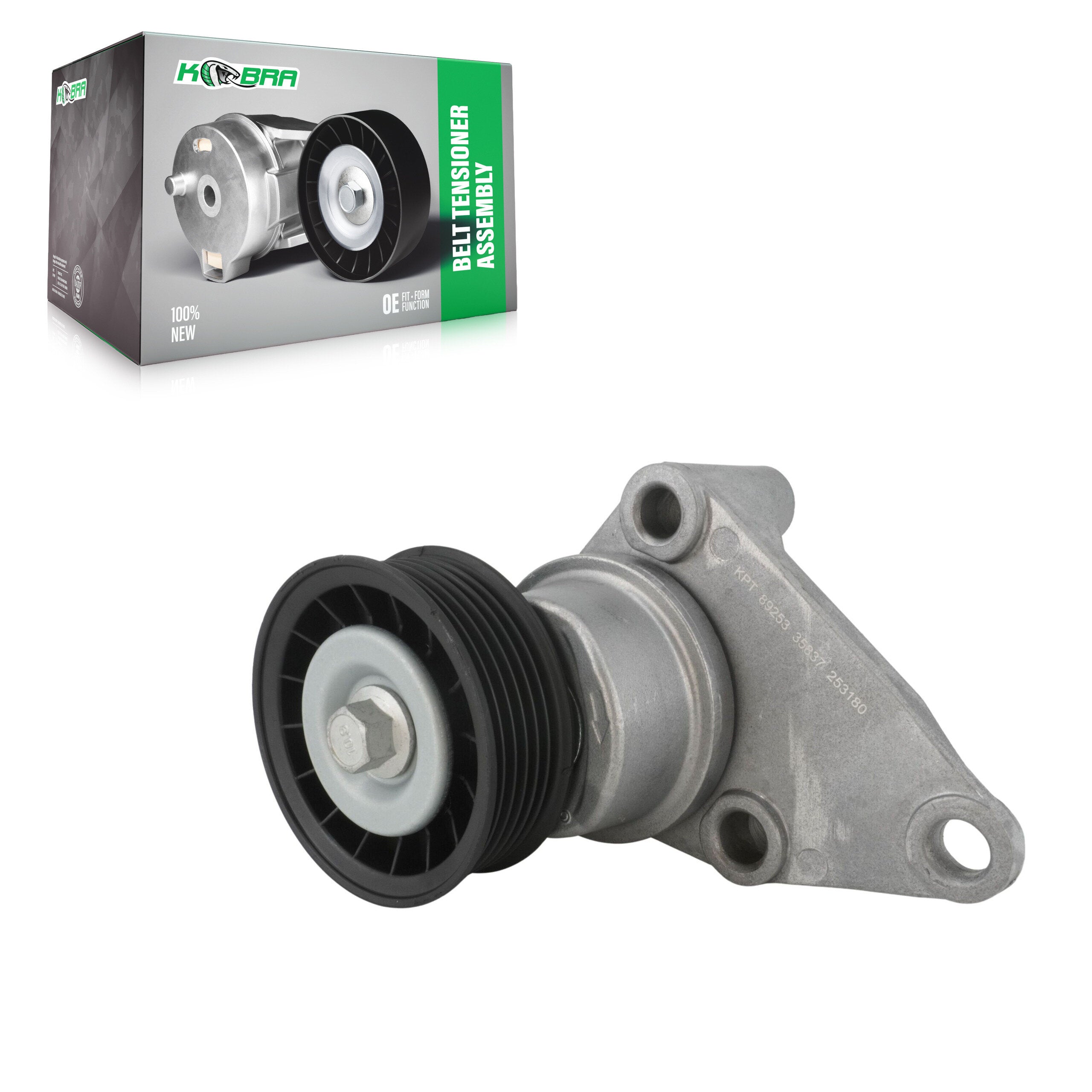 Kobra KTP-89253 Accessory Drive Belt Tensioner Assembly for 1999-2009 Chevrolet Trailblazer - Serpentine, Fan and Alternator, Alternator and Power Steering