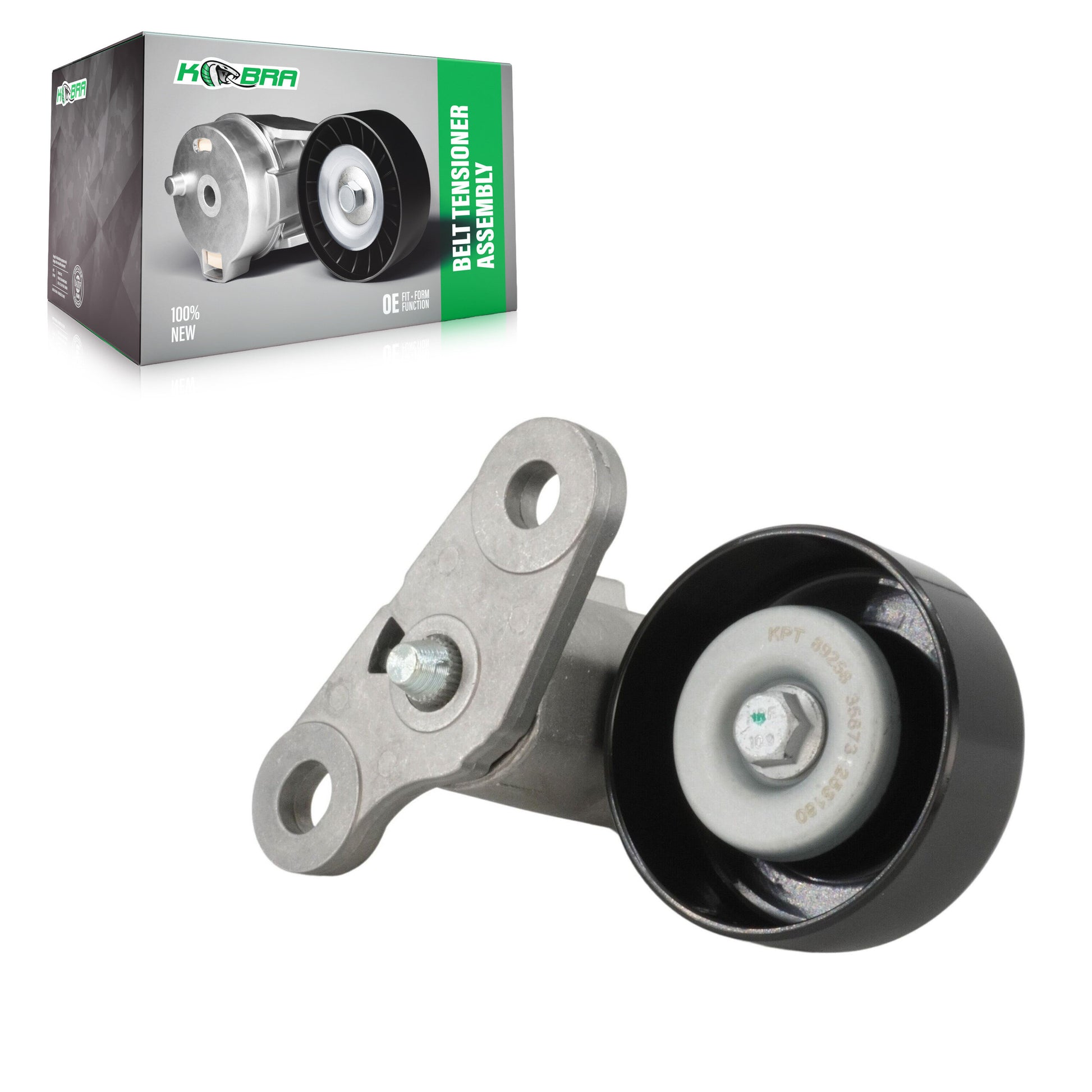 Kobra KTP-89258 Accessory Drive Belt Tensioner Assembly for 1999-2020 Chevrolet LCF 3500, Chevrolet LCF 4500, Chevrolet Trailblazer - Air Conditioning