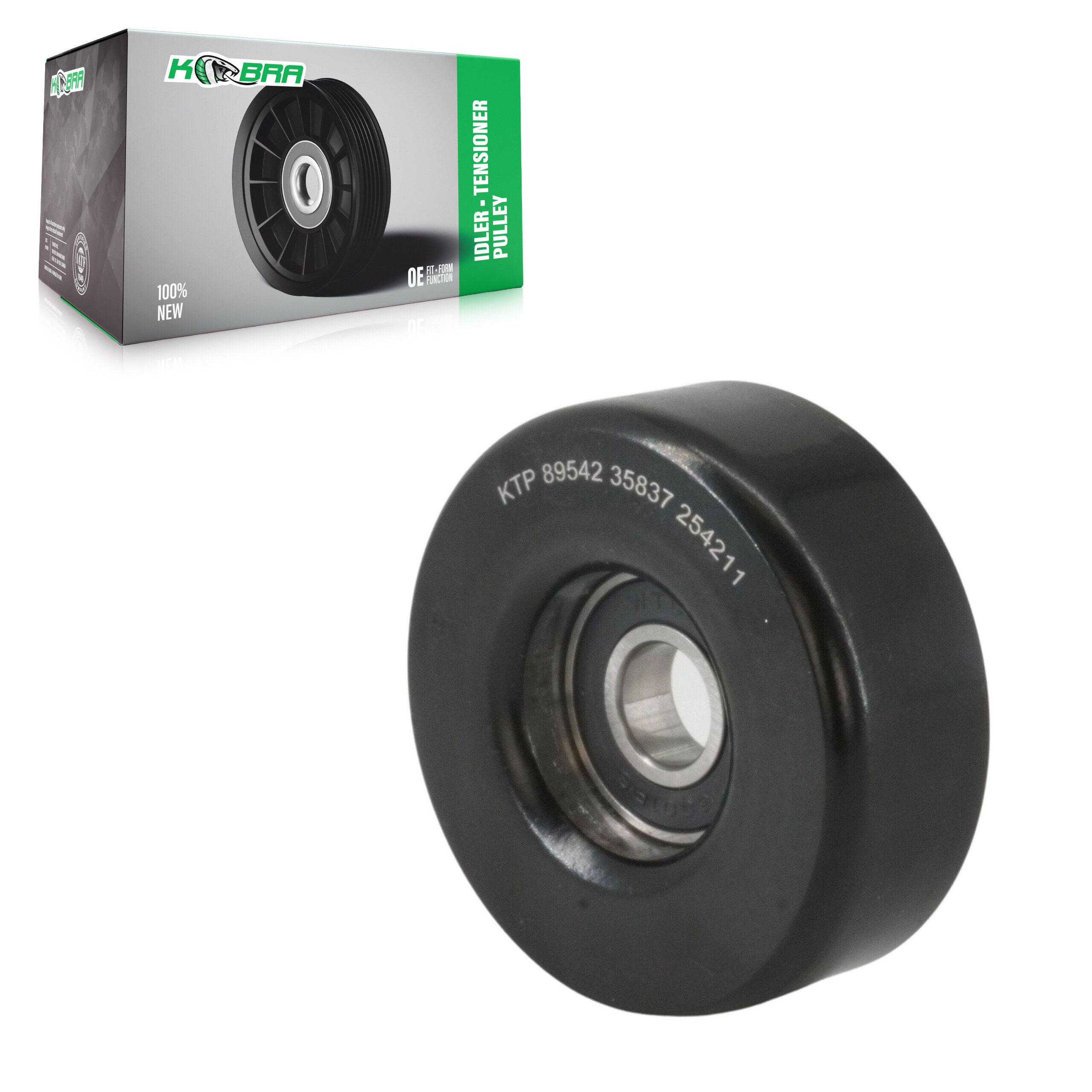Kobra KTP-89542 Accessory Drive Belt Tensioner Pulley for 1999-2009 Chevrolet Trailblazer, Workhorse Custom Chassis W42, Chevrolet Silverado 3500 - Air Conditioning