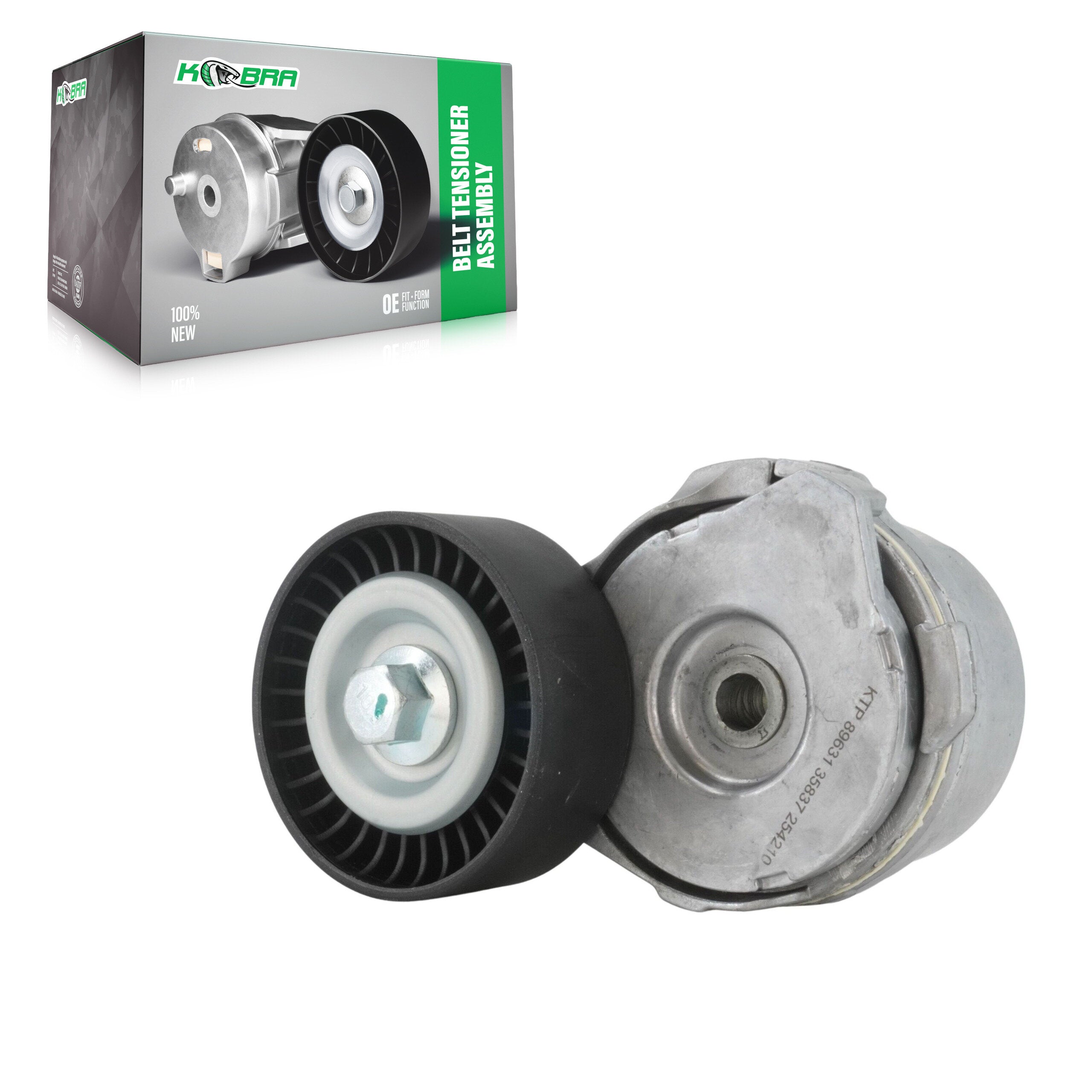 Kobra KTP-89631 Accessory Drive Belt Tensioner Assembly for 2011-2024 Ford F-150, Ford Mustang, Ford Lobo - Alternator and Water Pump, Main Drive