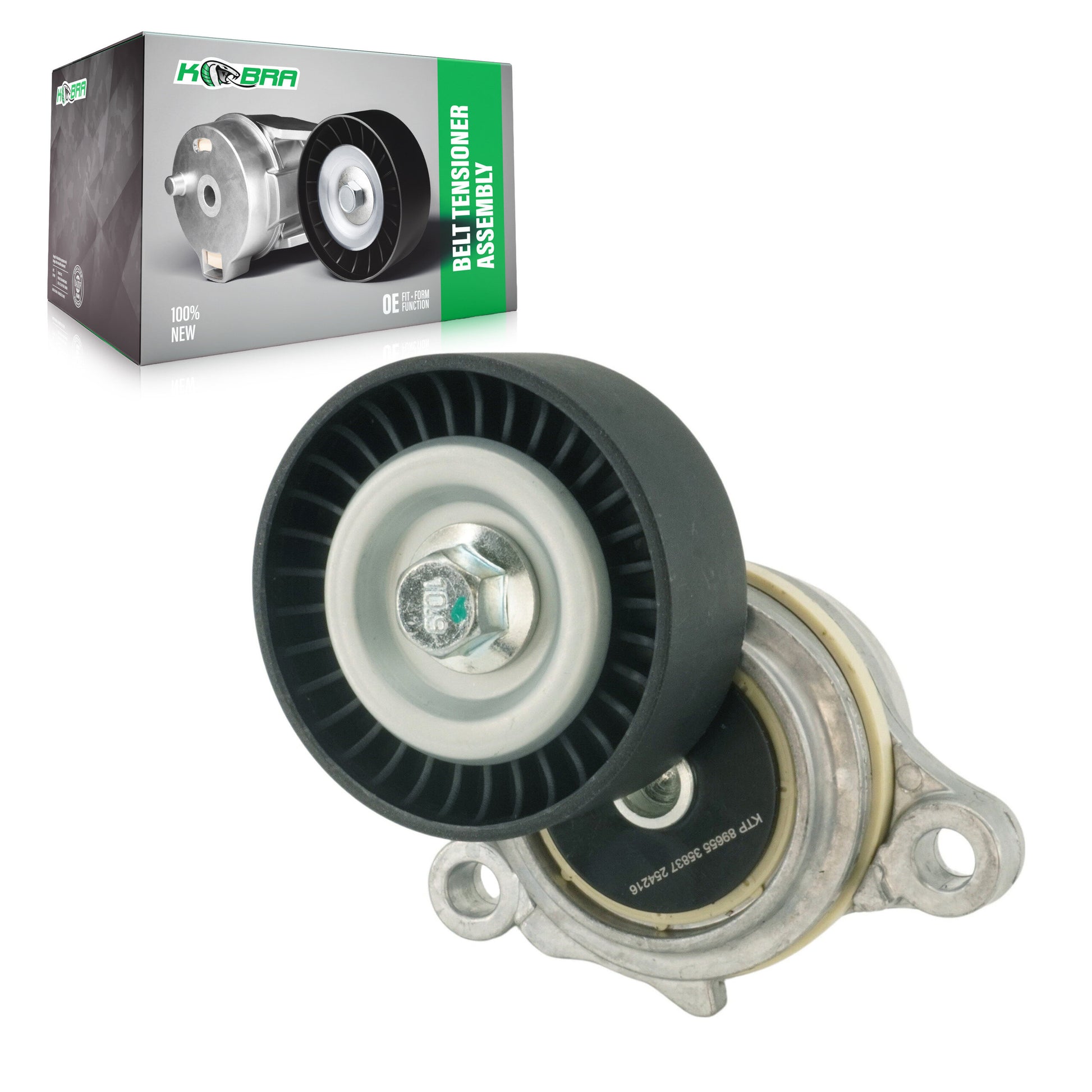 Kobra KTP-89655 Accessory Drive Belt Tensioner Assembly for 2011-2024 Ford Transit-150, Ford Transit-250, Ford Transit-350 - Alternator and Water Pump