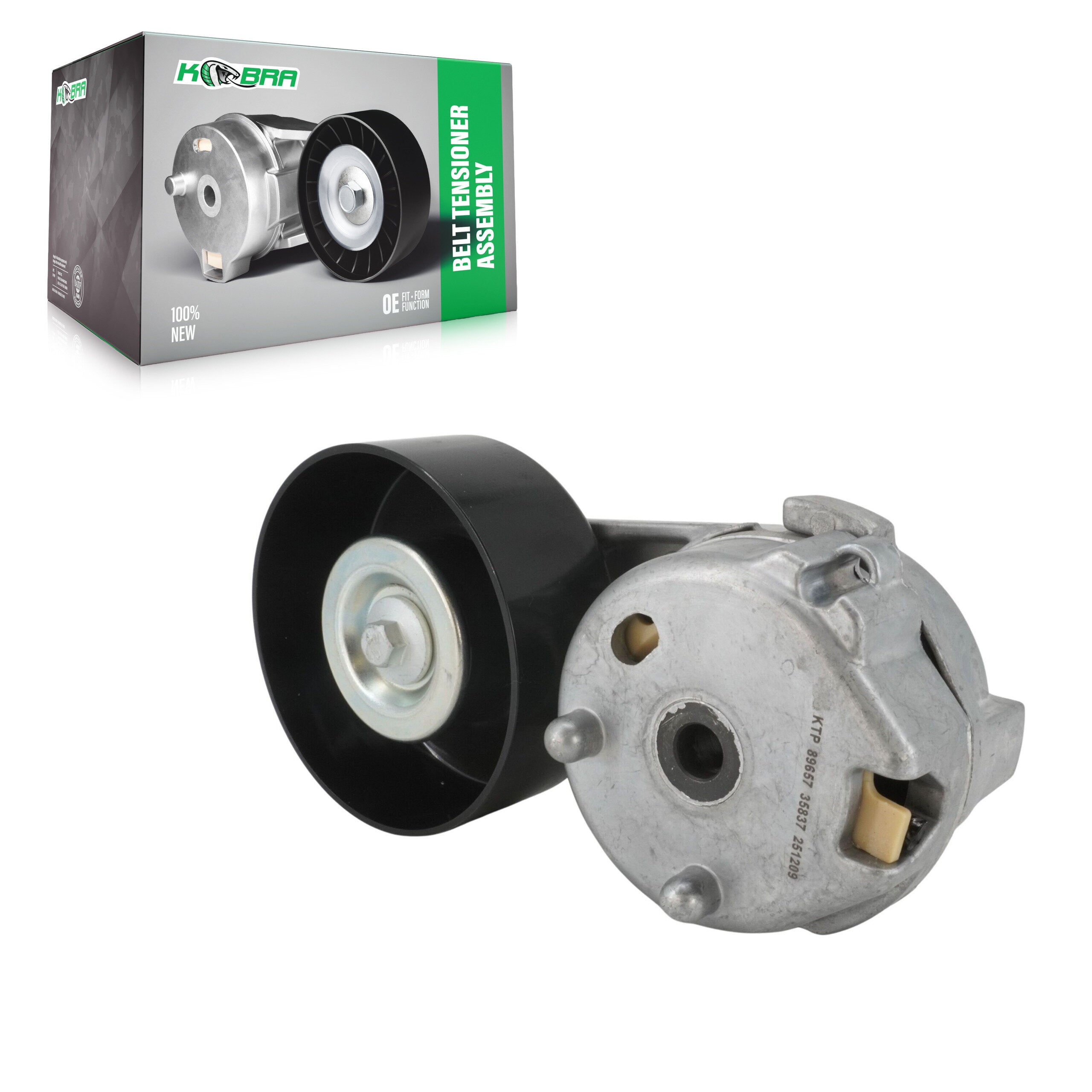 Kobra KTP-89657 Accessory Drive Belt Tensioner Assembly for 2008-2010 Ford F-250 Super Duty, Ford F-350 Super Duty, Ford F-450 Super Duty