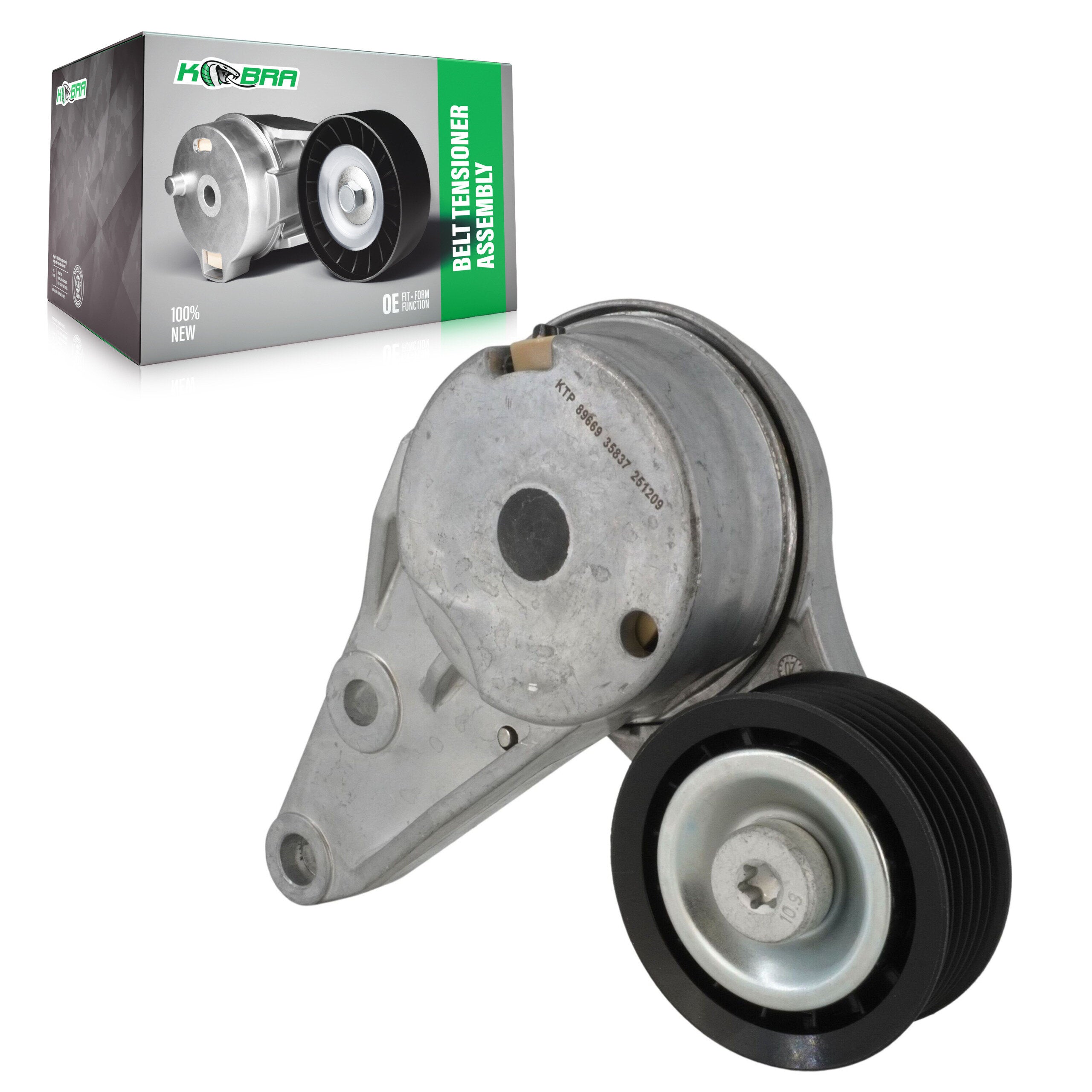 Kobra KTP-89669 Accessory Drive Belt Tensioner Assembly for 2014-2019 Ford Escape, Ford Fusion, Ford Fiesta - N/A