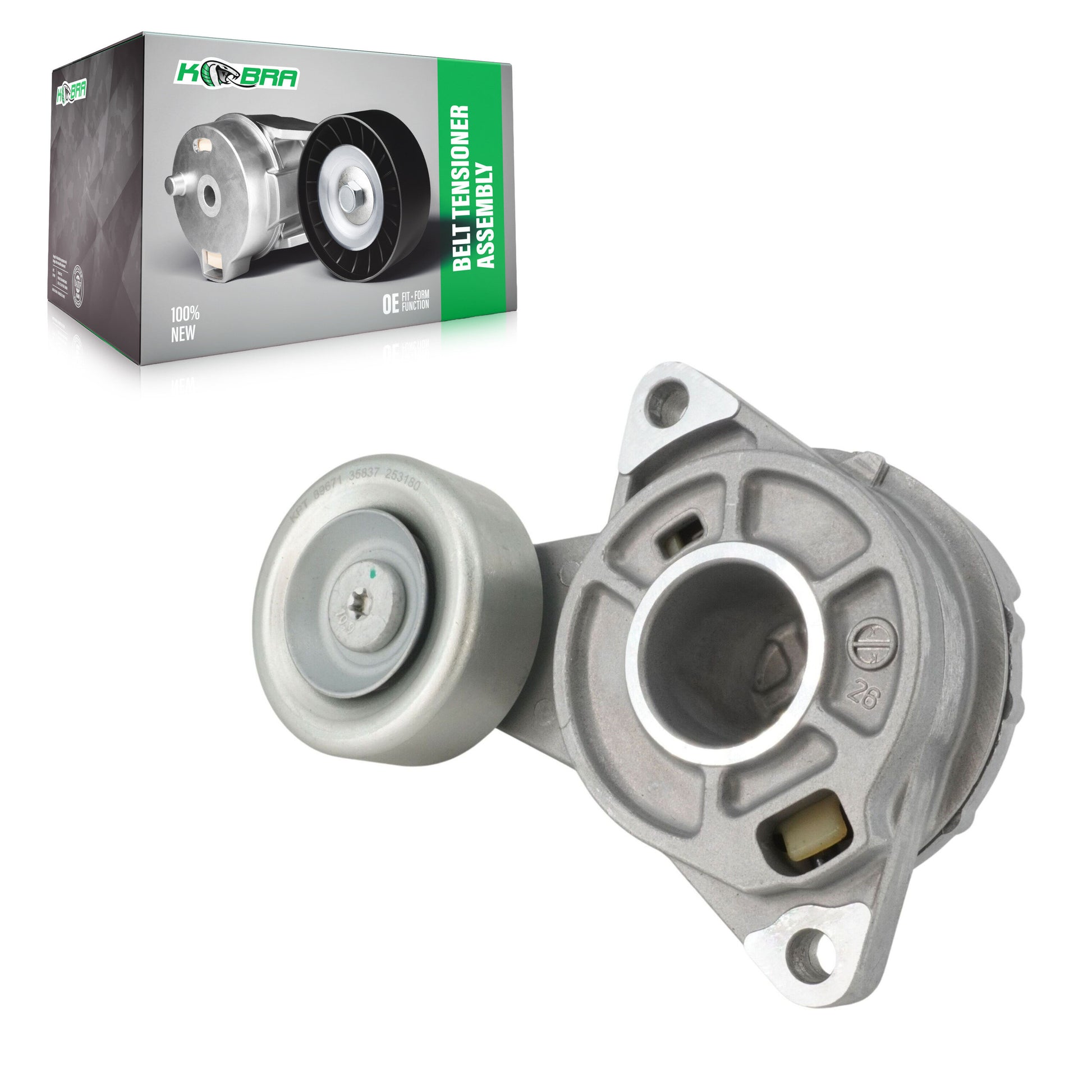 Kobra KTP-89671 Accessory Drive Belt Tensioner Assembly for 2009-2014 Honda City, Honda Fit - N/A