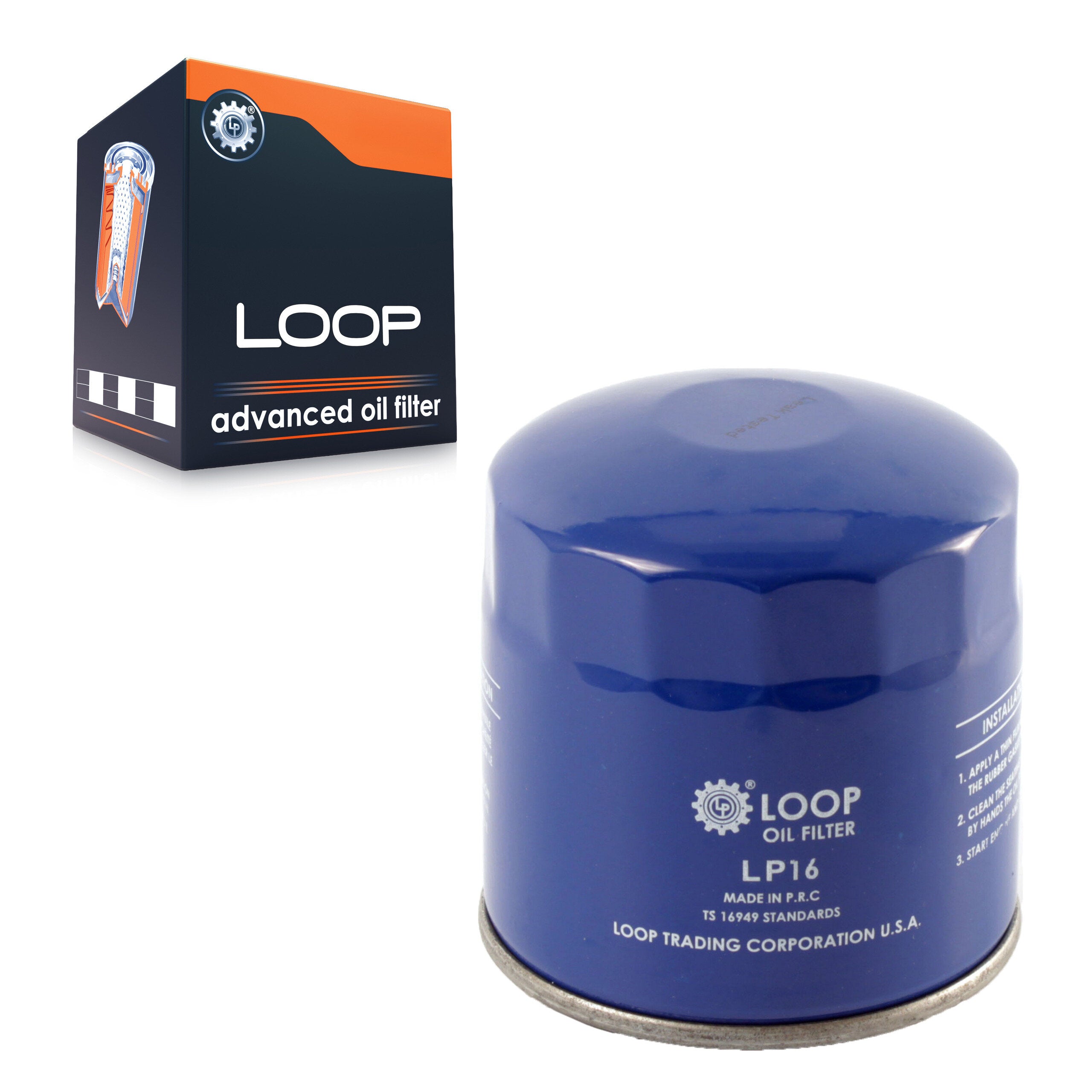 LOOP LOP-LP16 Engine Oil Filter for 1980-2009 Dodge Journey, Chrysler 300, Chrysler Aspen - N/A