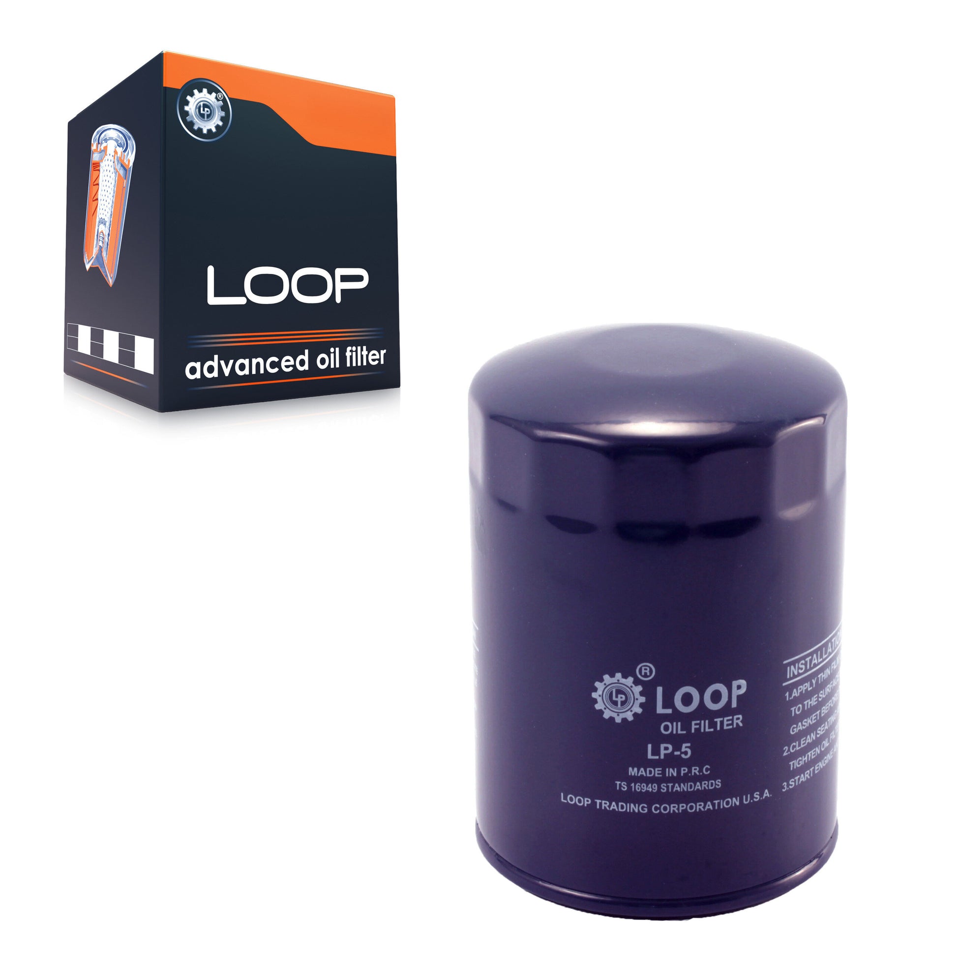 LOOP LOP-LP5 Engine Oil Filter for 1980-2005 GMC C3500HD, Hummer H1, AM General Hummer - N/A