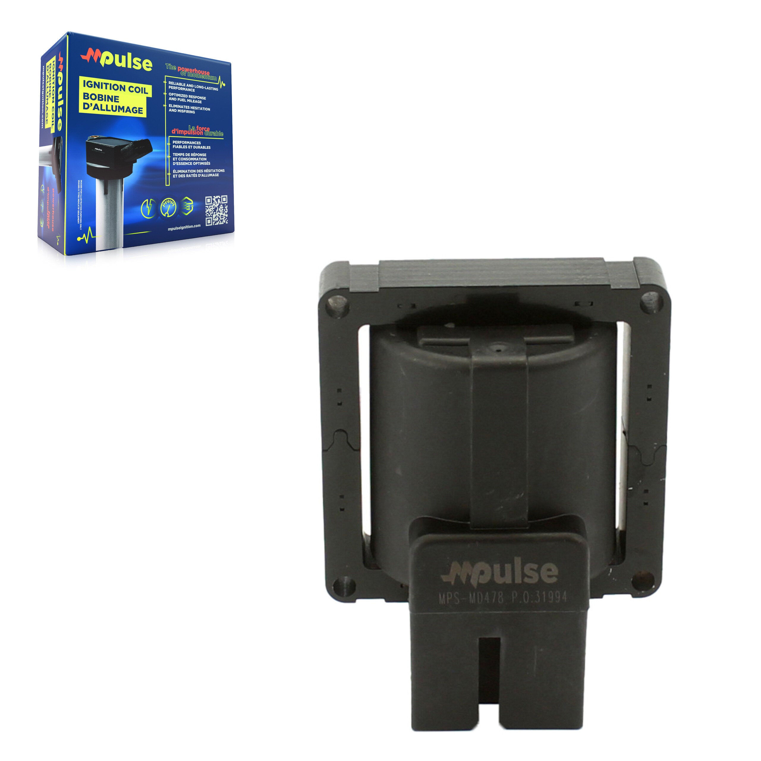 Mpulse MPS-MD478 Ignition Coil for 1982-1998 Ford F-350, Ford F-150, Ford F-250 - N/A