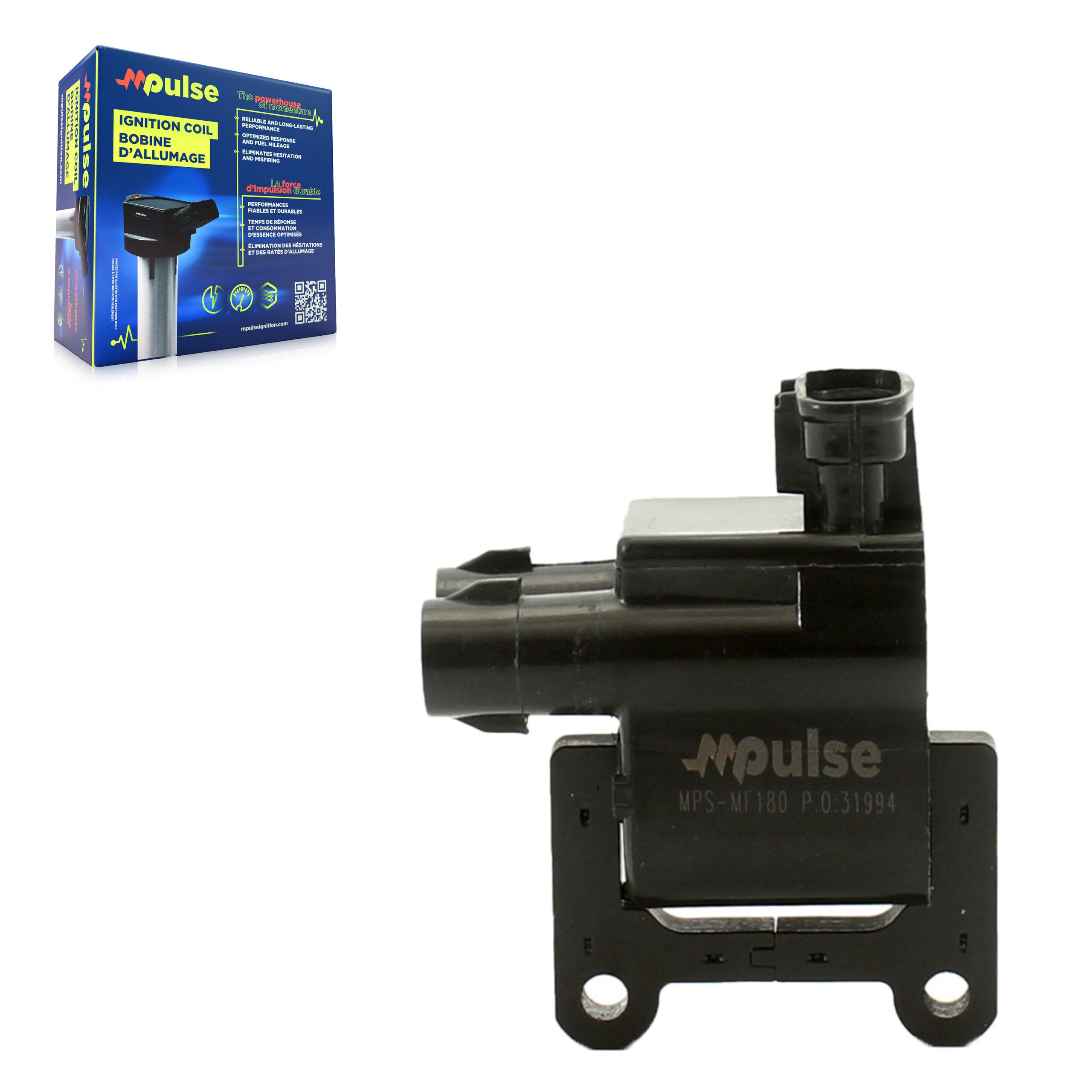 Mpulse MPS-MF180 Ignition Coil for 1997-2001 Toyota Solara, Toyota RAV4, Toyota T100 - N/A