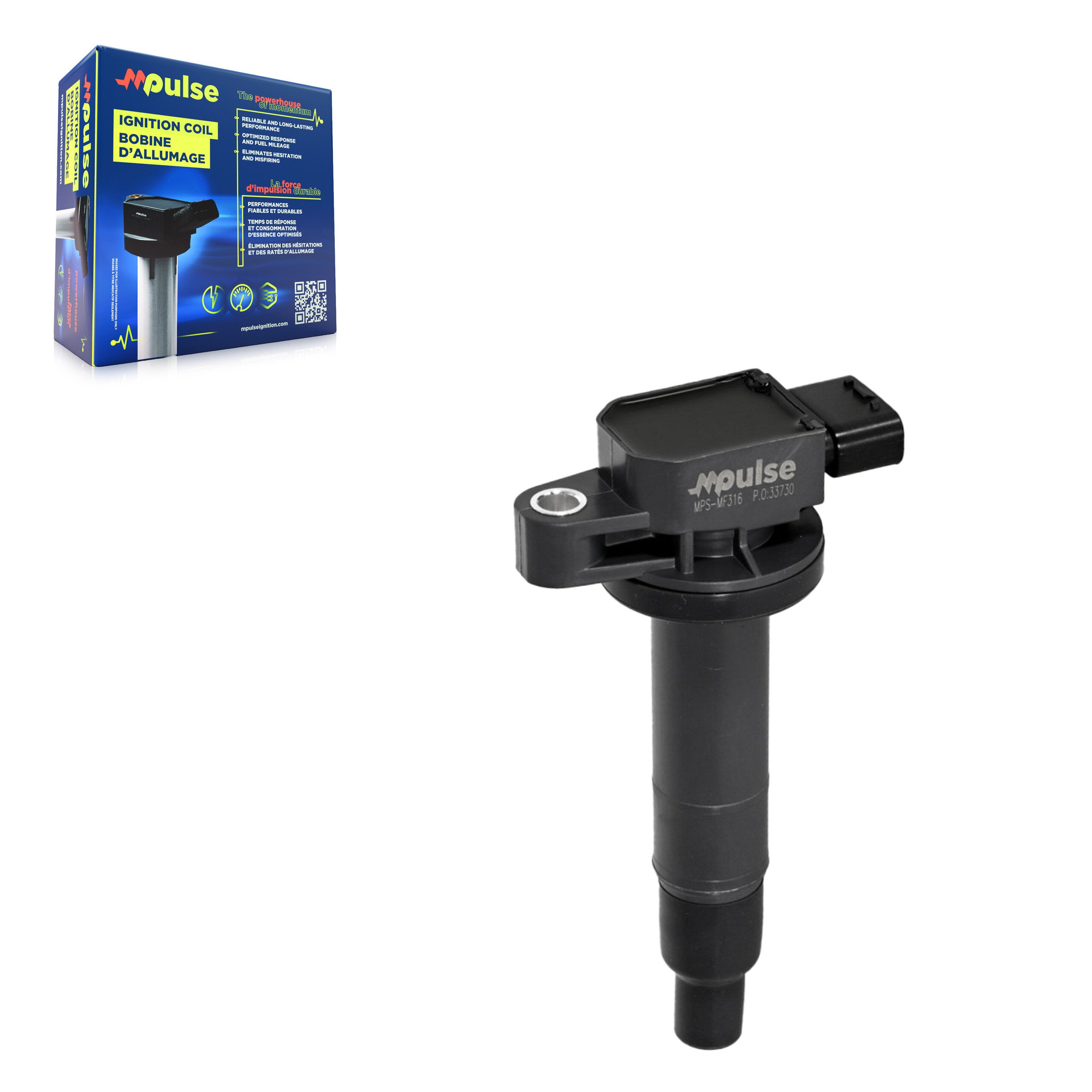 Mpulse MPS-MF316 Ignition Coil for 2000-2019 Toyota Prius C, Toyota Yaris, Scion xA - N/A