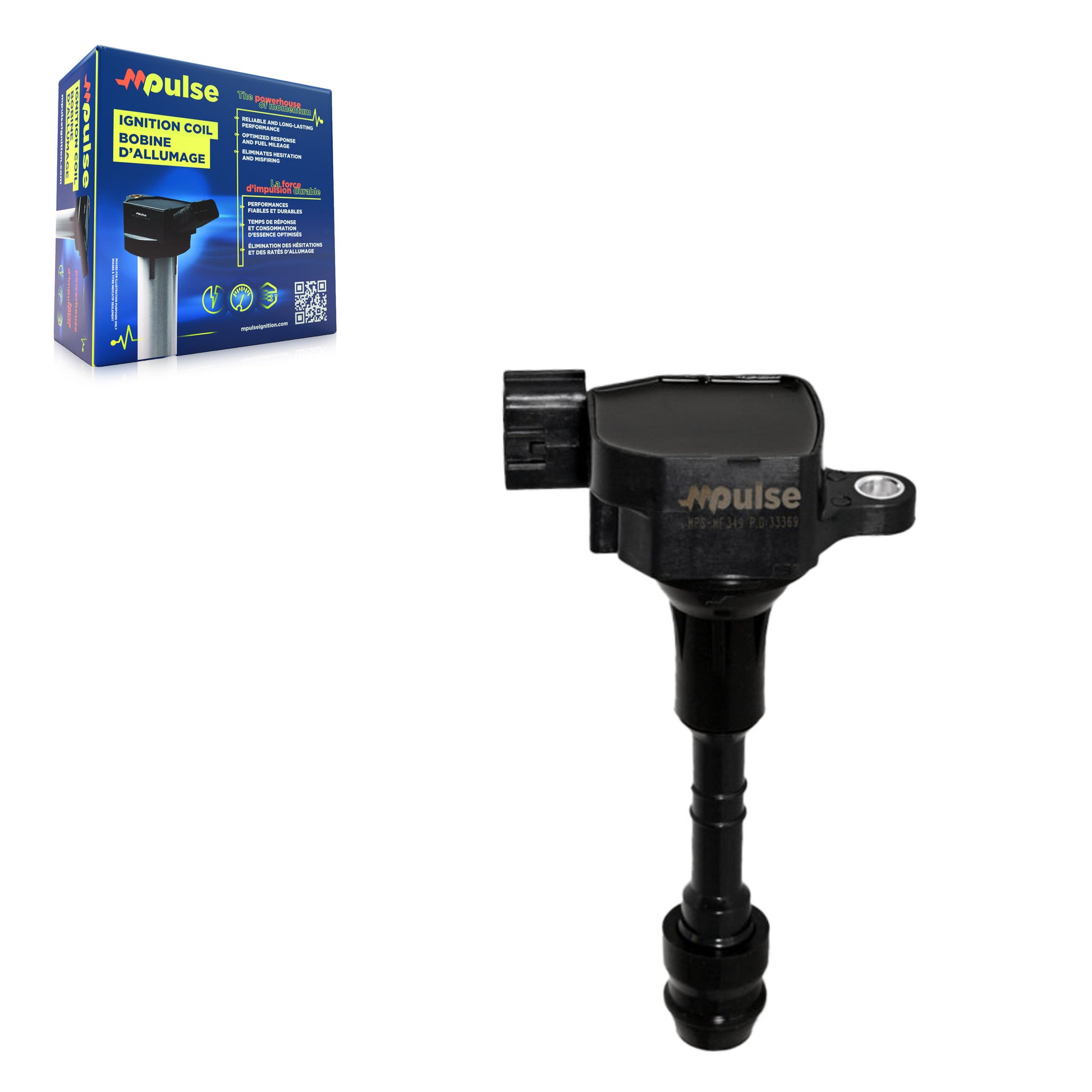 Mpulse MPS-MF349 Ignition Coil for 2001-2021 Nissan NV1500, Nissan NV2500, Nissan NV3500 - N/A
