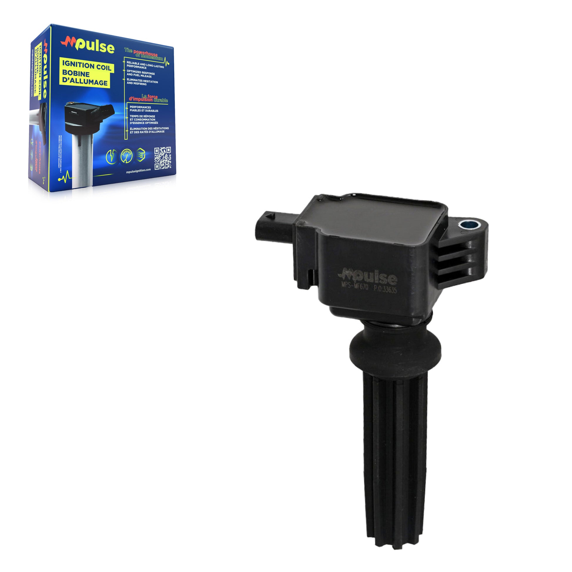 Mpulse MPS-MF670 Ignition Coil for 2012-2023 Ford EcoSport, Jaguar XE, Ford Explorer - N/A