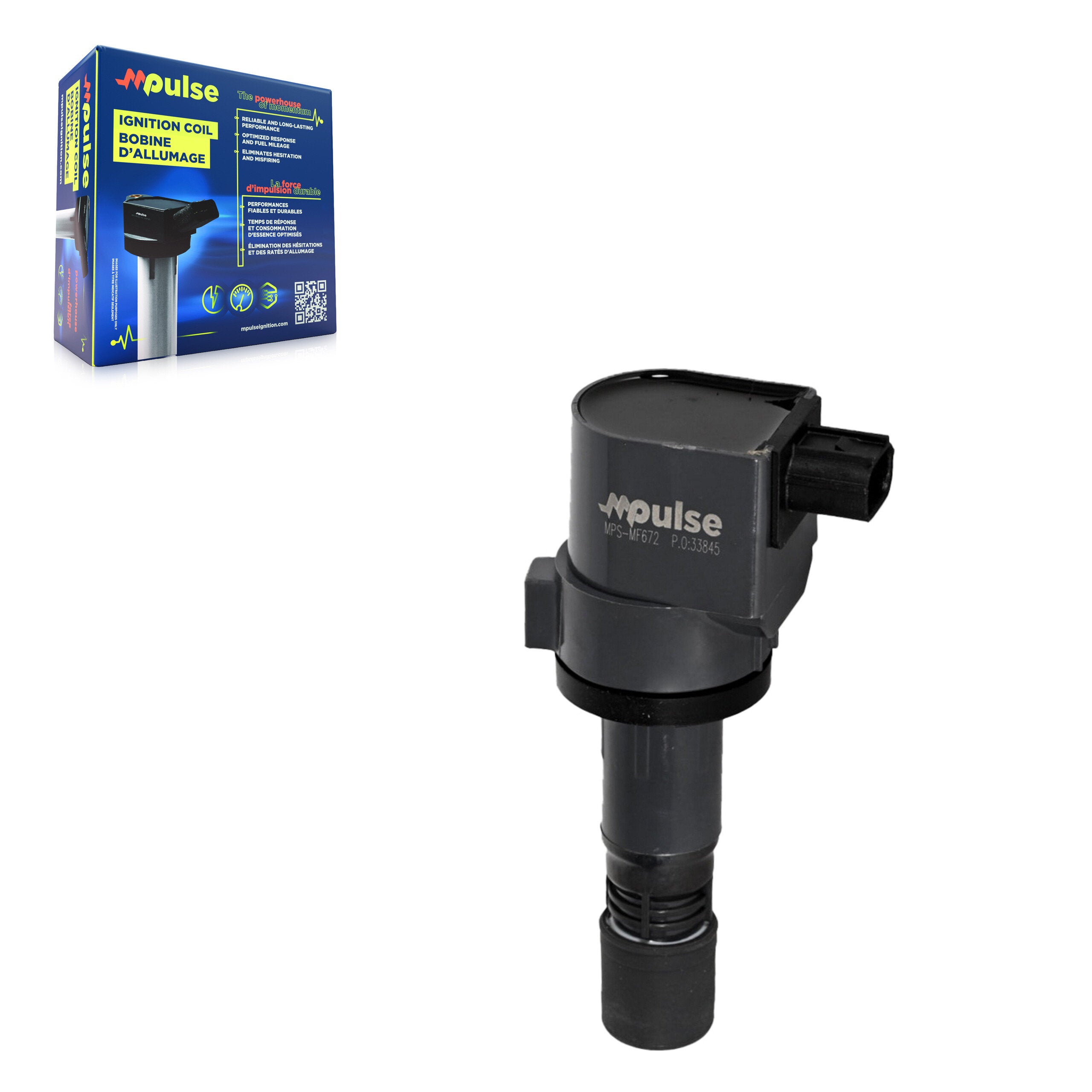 Mpulse MPS-MF672 Ignition Coil for 2012-2022 Honda HR-V, Acura ILX, Honda Civic - N/A