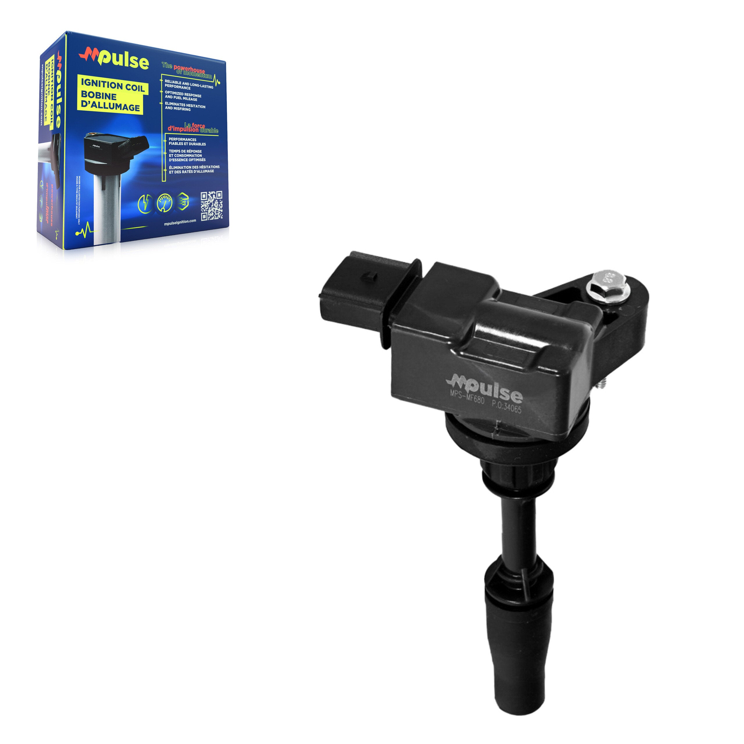 Mpulse MPS-MF680 Ignition Coil for 2013-2023 GMC Acadia, Chevrolet Blazer, Buick LaCrosse - N/A