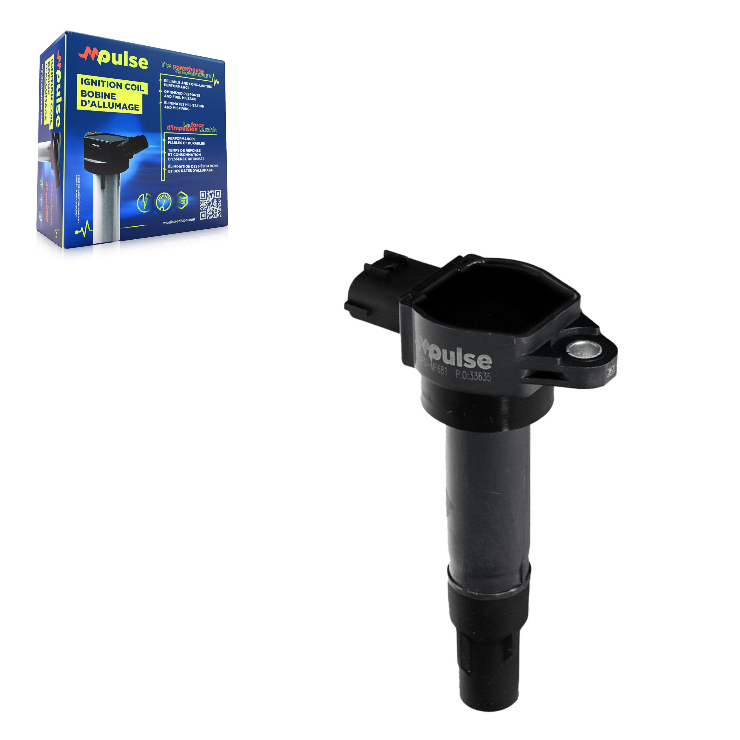 Mpulse MPS-MF681 Ignition Coil for 2005-2015 Smart Fortwo - N/A