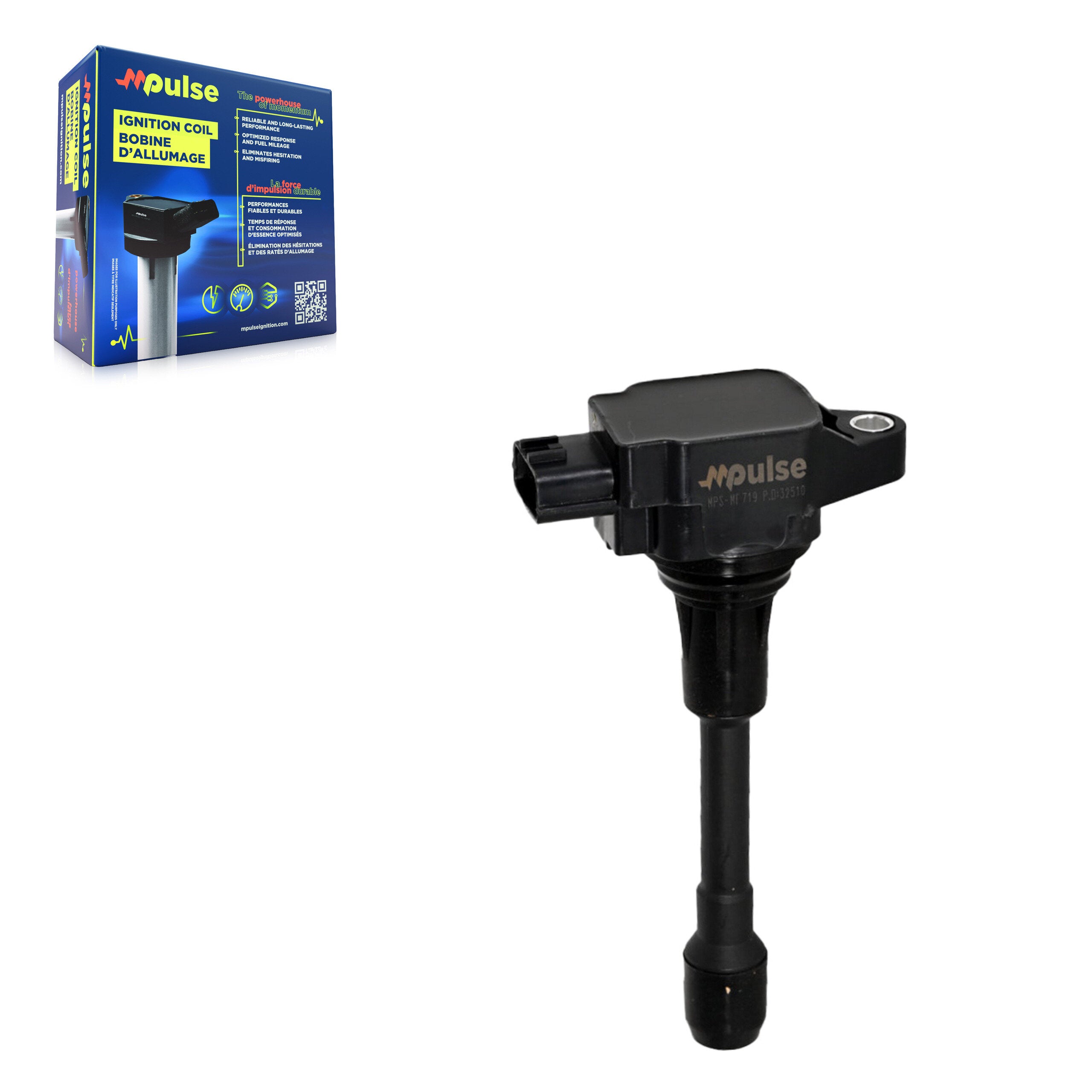 Mpulse MPS-MF719 Ignition Coil for 2012-2019 Nissan Micra, Nissan Versa Note, Nissan Versa - N/A