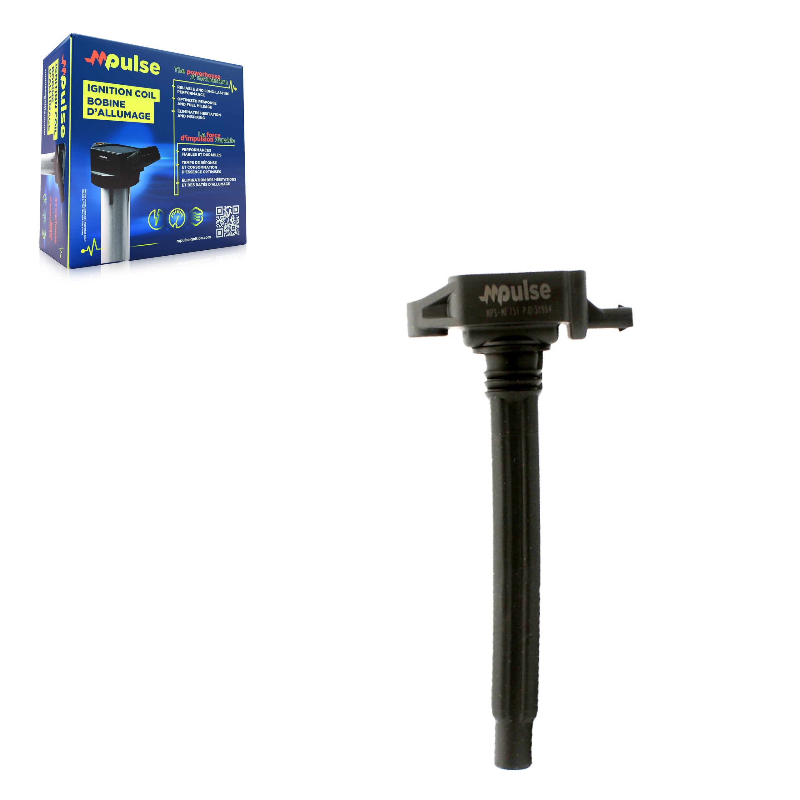 Mpulse MPS-MF751 Ignition Coil for 2013-2021 Jeep Compass, Fiat 500X, Chrysler 200 - N/A