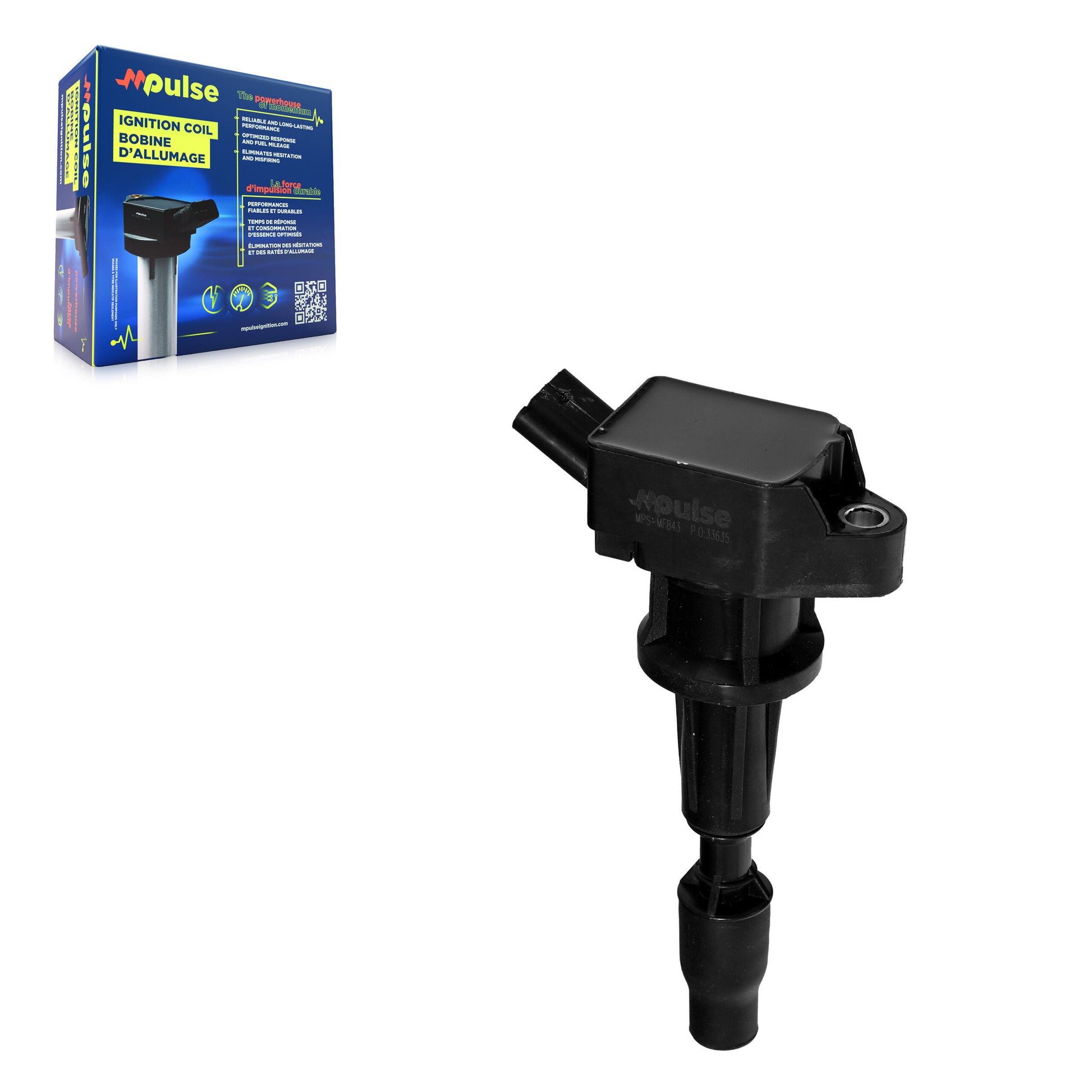 Mpulse MPS-MF843 Ignition Coil for 2017-2025 Hyundai Ioniq, Hyundai Elantra, Kia Niro - N/A
