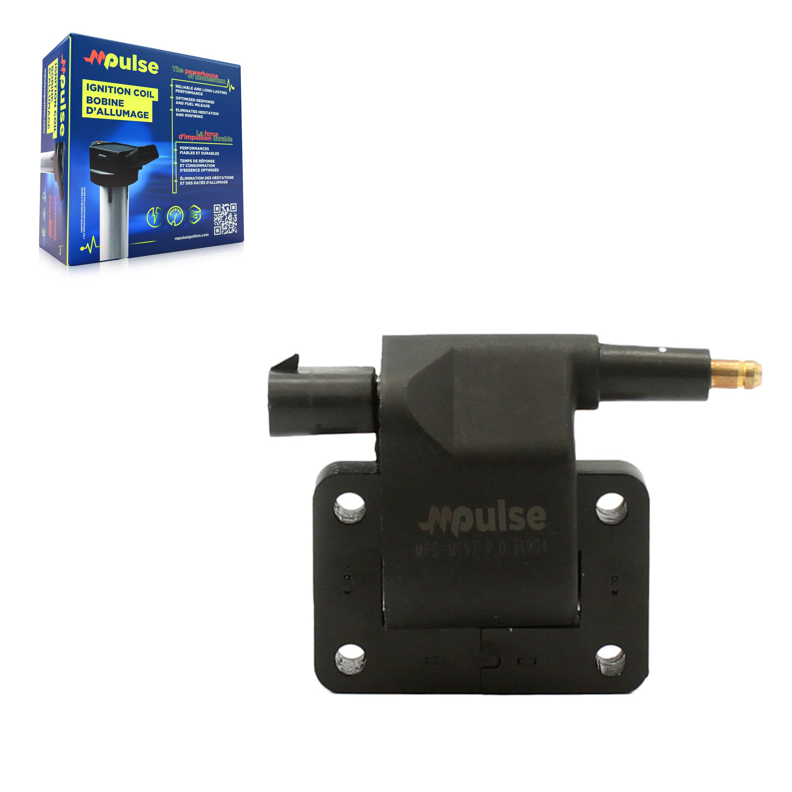 Mpulse MPS-MF97 Ignition Coil for 1990-1997 Jeep TJ, Jeep Wrangler, Jeep Cherokee - N/A