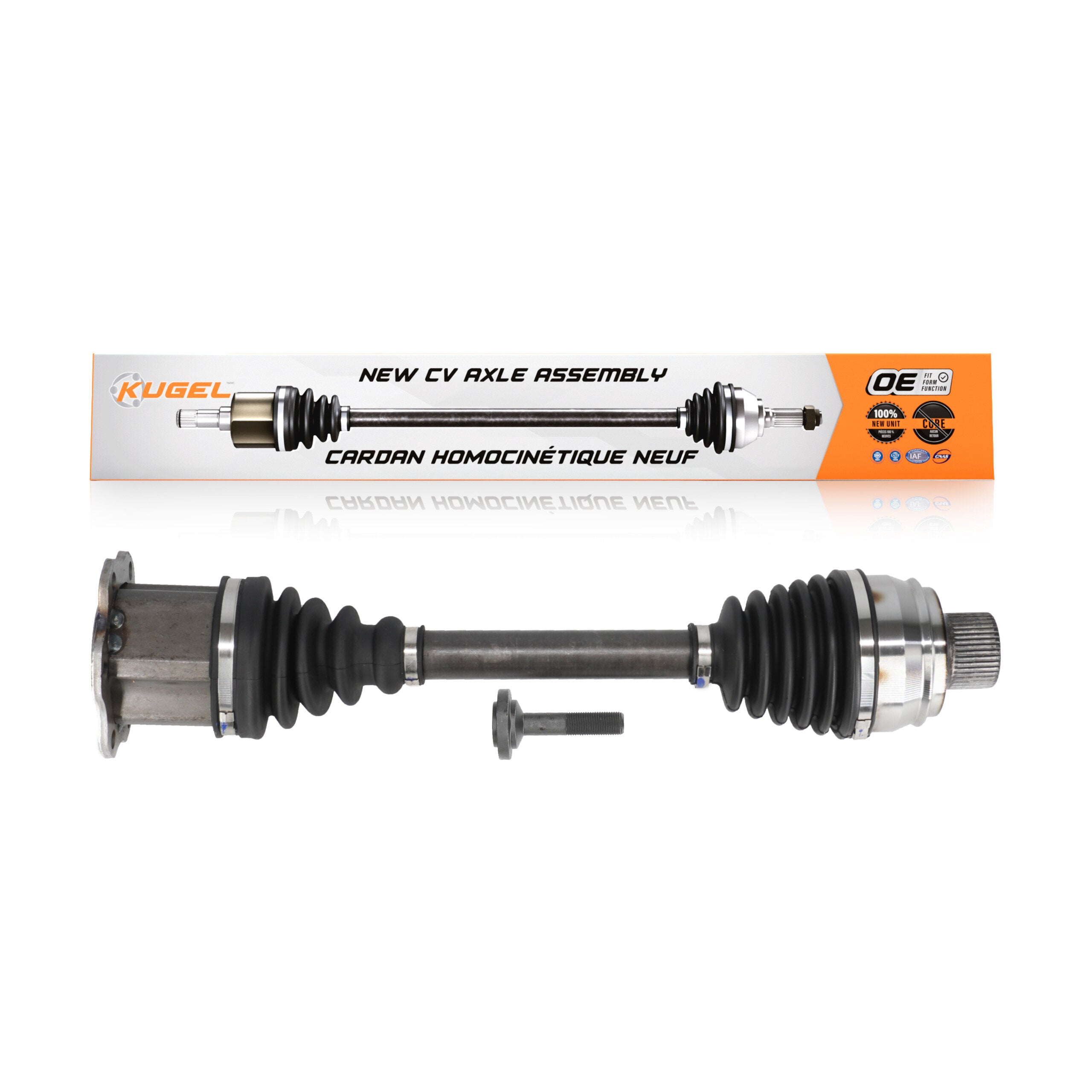 Kugel NCV-AD23019 CV Axle Shaft for 2009-2018 Audi A6 Quattro, Audi A7 Quattro, Audi Q5 - Front Left, Front Right
