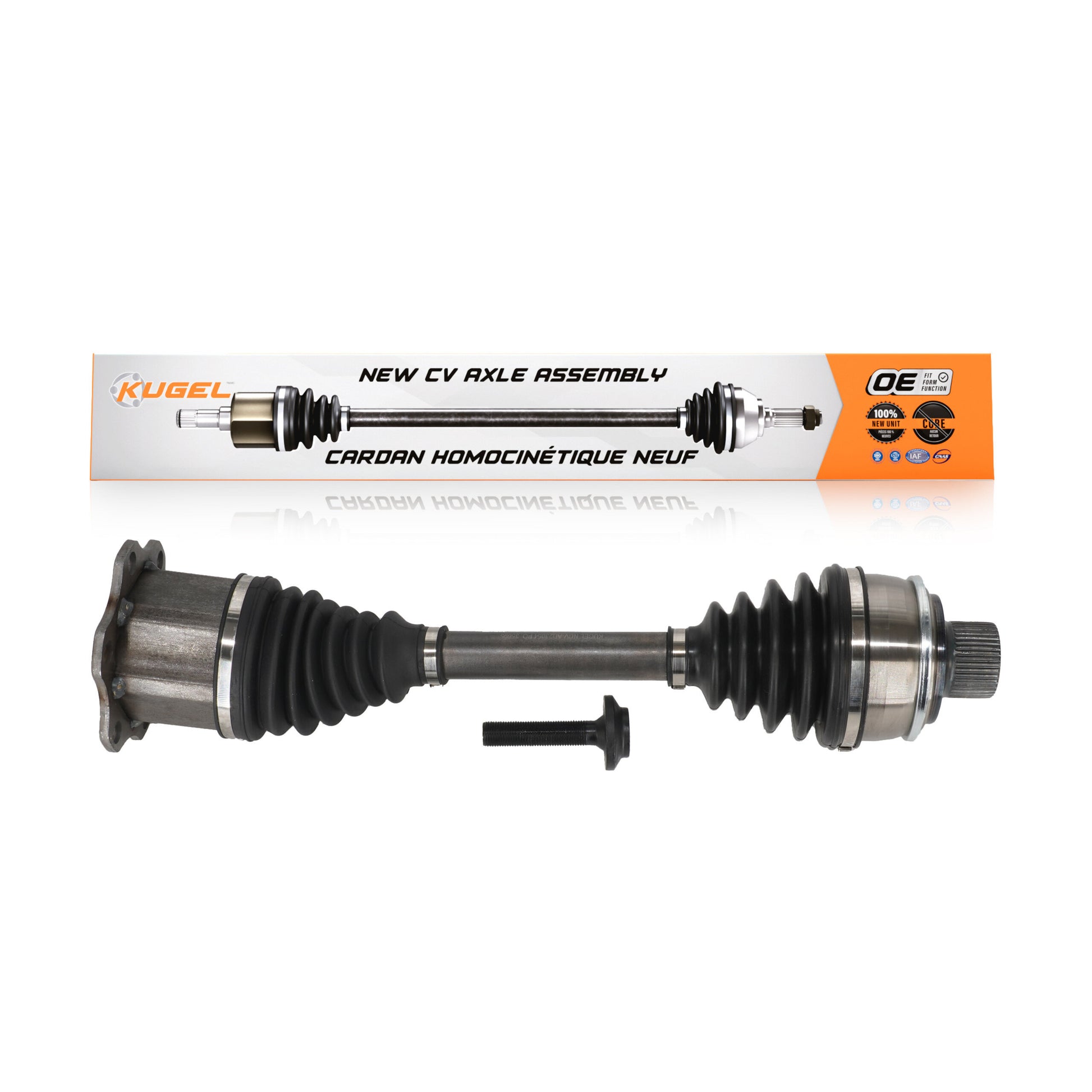 Kugel NCV-AD23054 CV Axle Shaft for 2018-2024 Audi Q5 PHEV, Audi Q5 Sportback, Audi Q5 - Front Right, Front Left