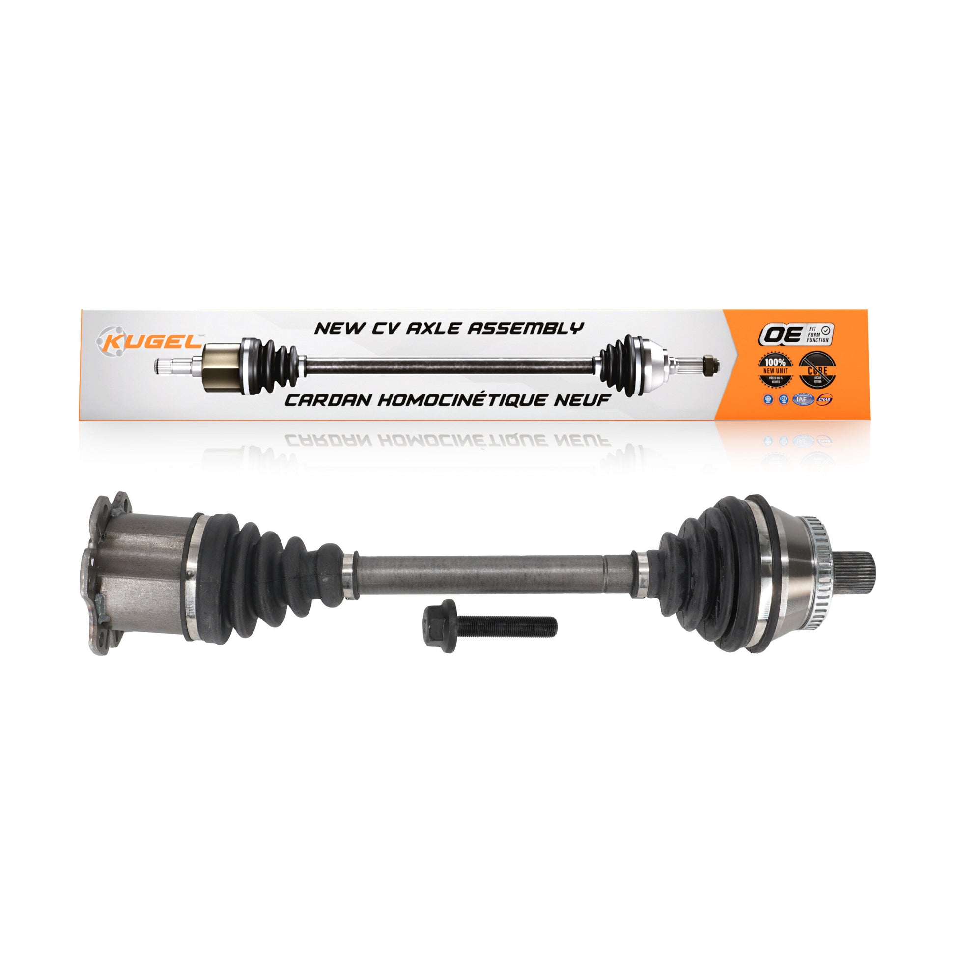 Kugel NCV-AD23600 CV Axle Shaft for 2002-2009 Audi A4 - Front Left, Front Right