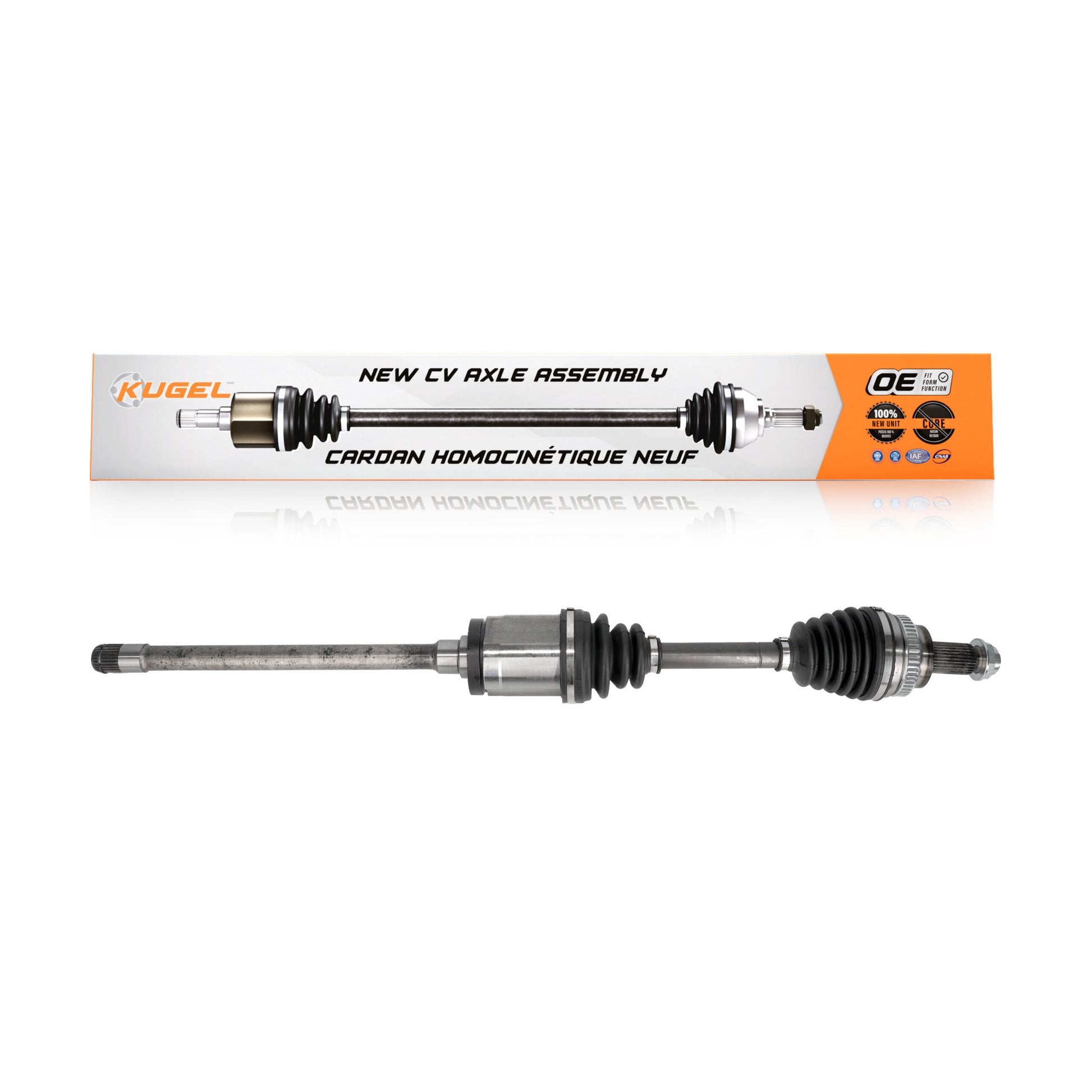 Kugel NCV-BM27005 CV Axle Shaft for 2006-2013 BMW 335i xDrive, BMW 328i xDrive, BMW 328xi - Front Right