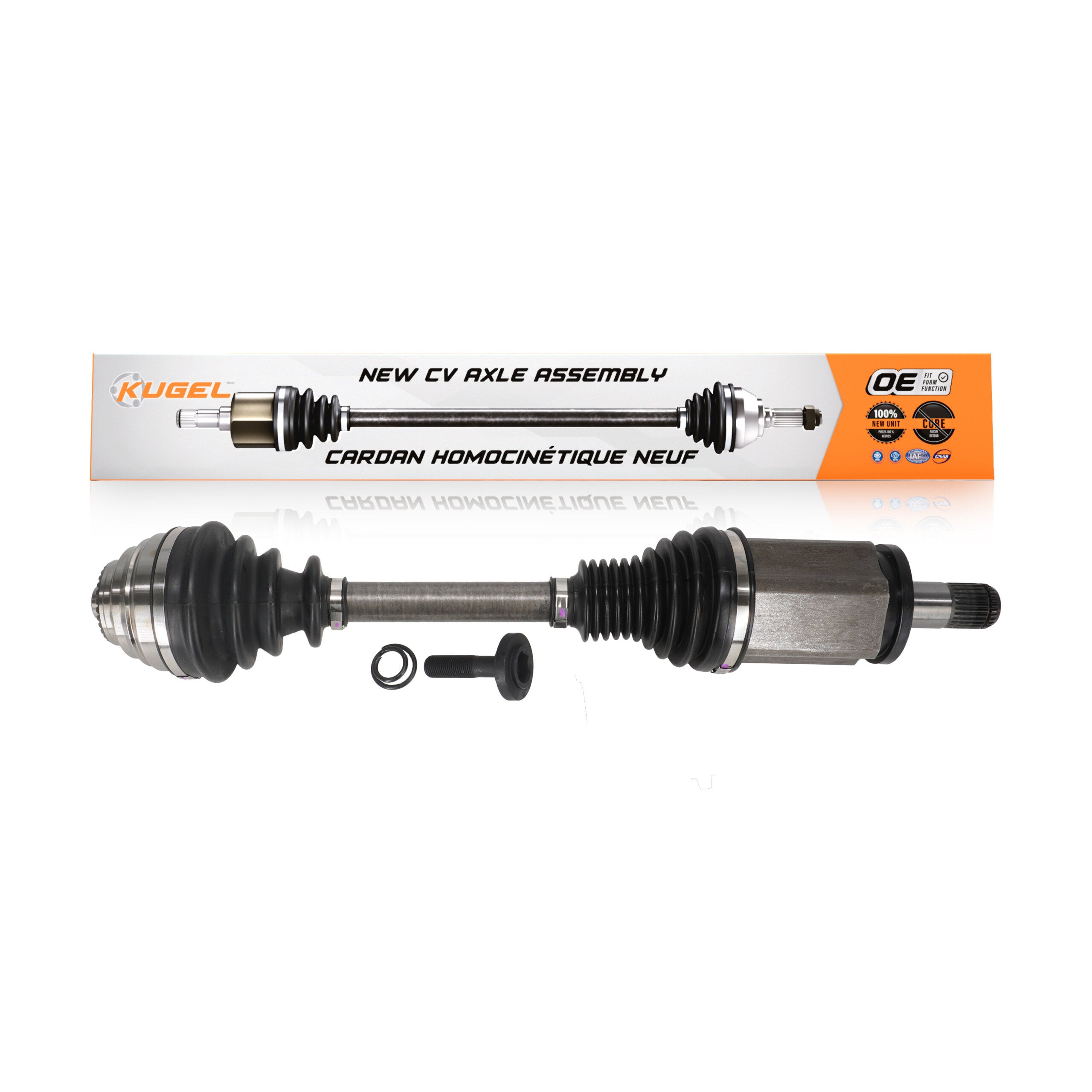 Kugel NCV-BM27043 CV Axle Shaft for 2013-2019 BMW 330i xDrive, BMW 230i xDrive, BMW 330i GT xDrive - Front Left