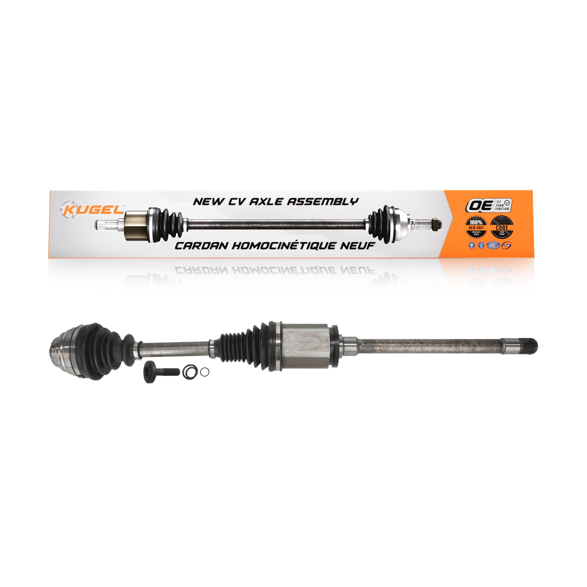 Kugel NCV-BM27044 CV Axle Shaft for 2013-2020 BMW 330i xDrive, BMW 230i xDrive, BMW 330i GT xDrive - Front Right