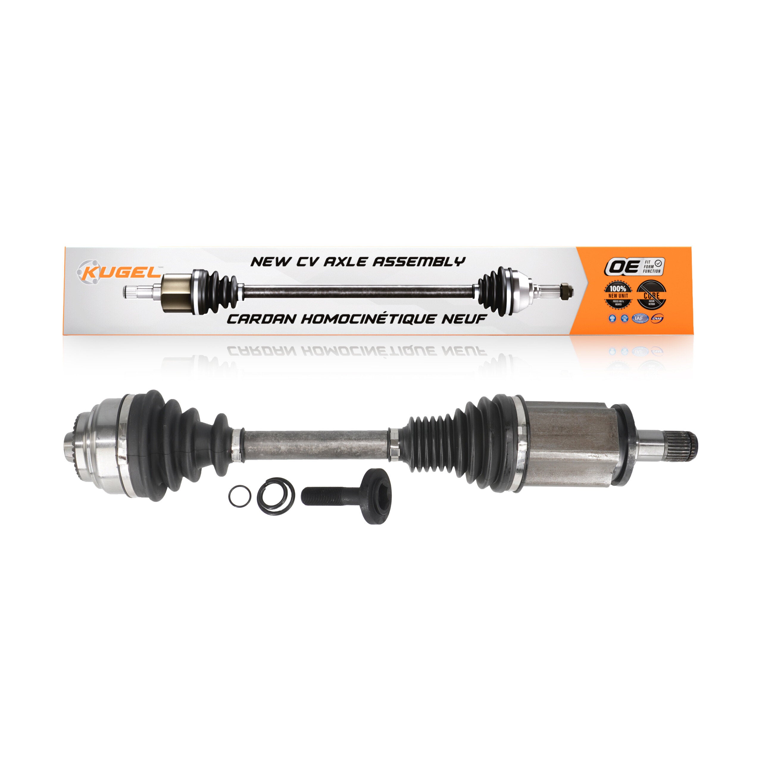 Kugel NCV-BM27045 CV Axle Shaft for 2011-2019 BMW Alpina B6 xDrive Gran Coupe, BMW 650i xDrive Gran Coupe, BMW 640i xDrive - Front Left