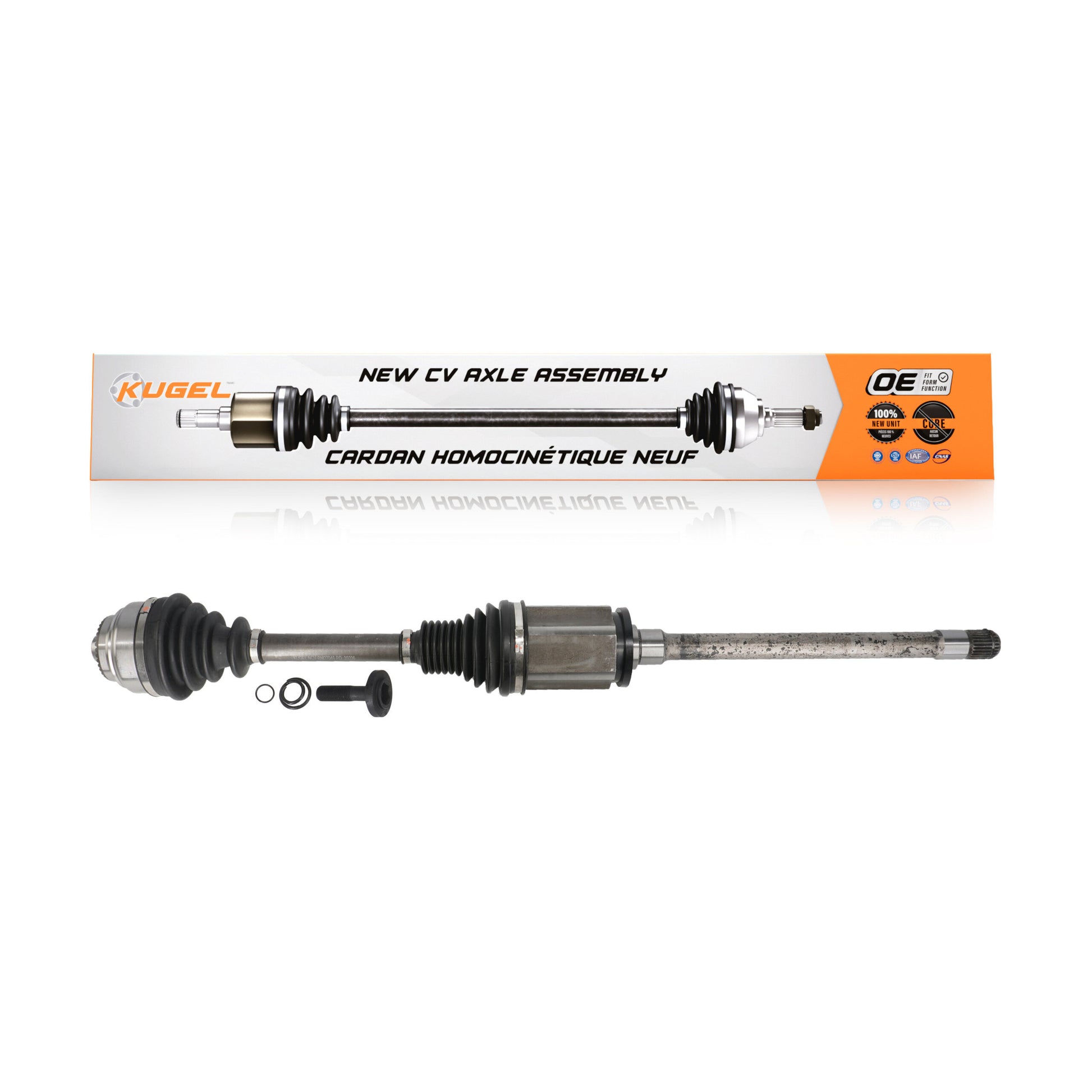 Kugel NCV-BM27046 CV Axle Shaft for 2011-2018 BMW 640i xDrive, BMW 528i xDrive, BMW 535i xDrive - Front Right