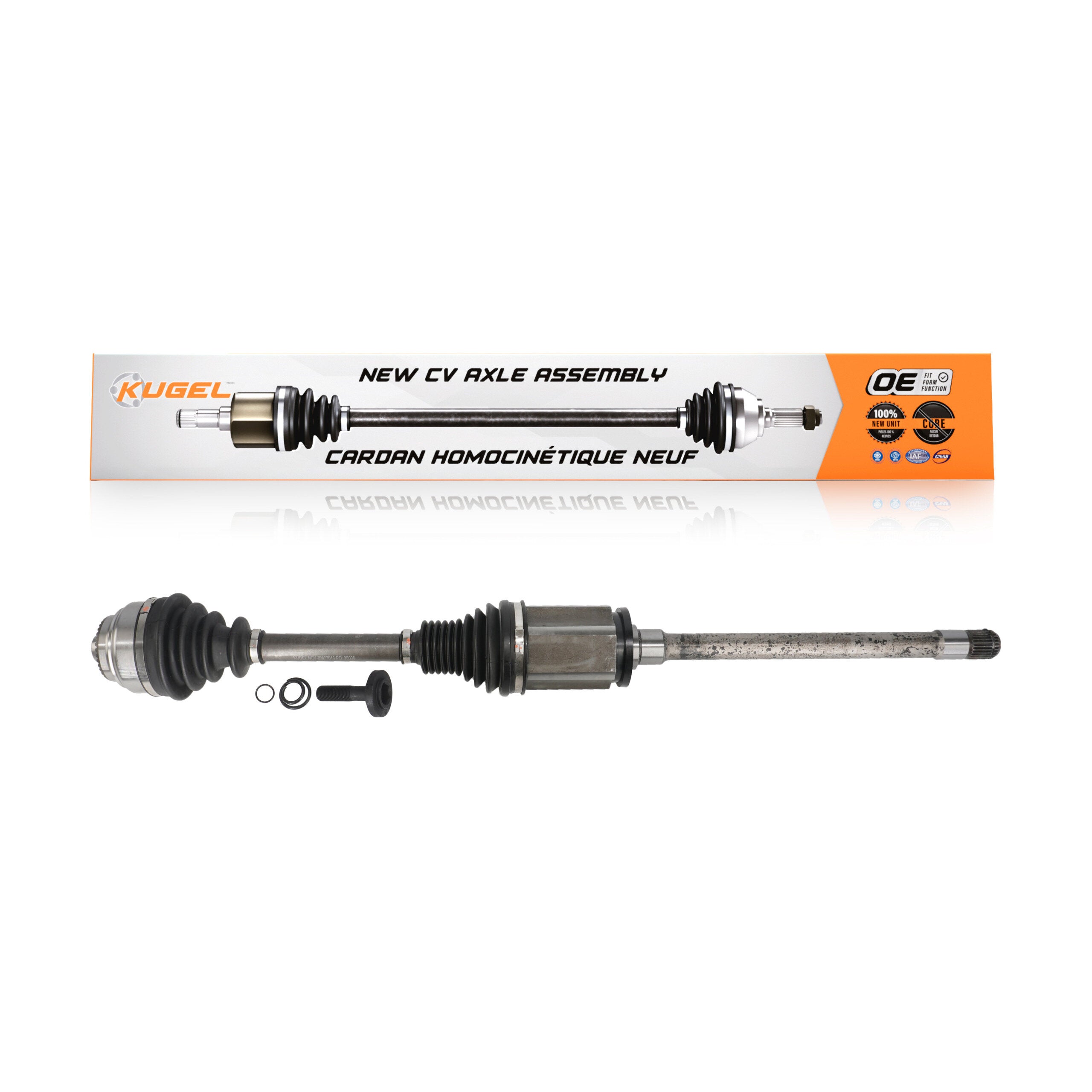 Kugel NCV-BM27046 CV Axle Shaft for 2011-2018 BMW 640i xDrive, BMW 528i xDrive, BMW 535i xDrive - Front Right