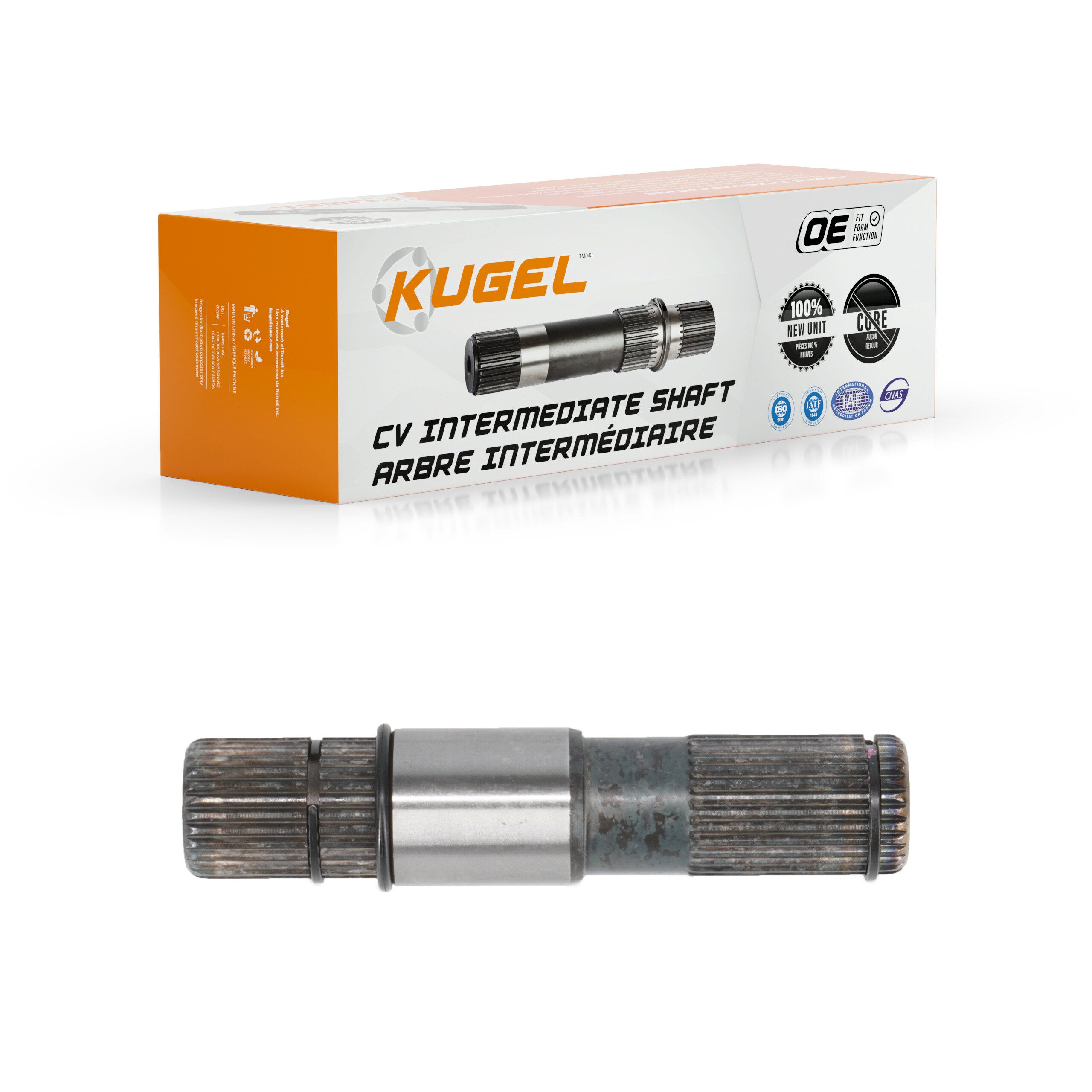 Kugel NCV-CH12001 CV Intermediate Shaft for 2000-2011 Ram 1500, Ram Dakota, Chrysler Aspen - Front Left