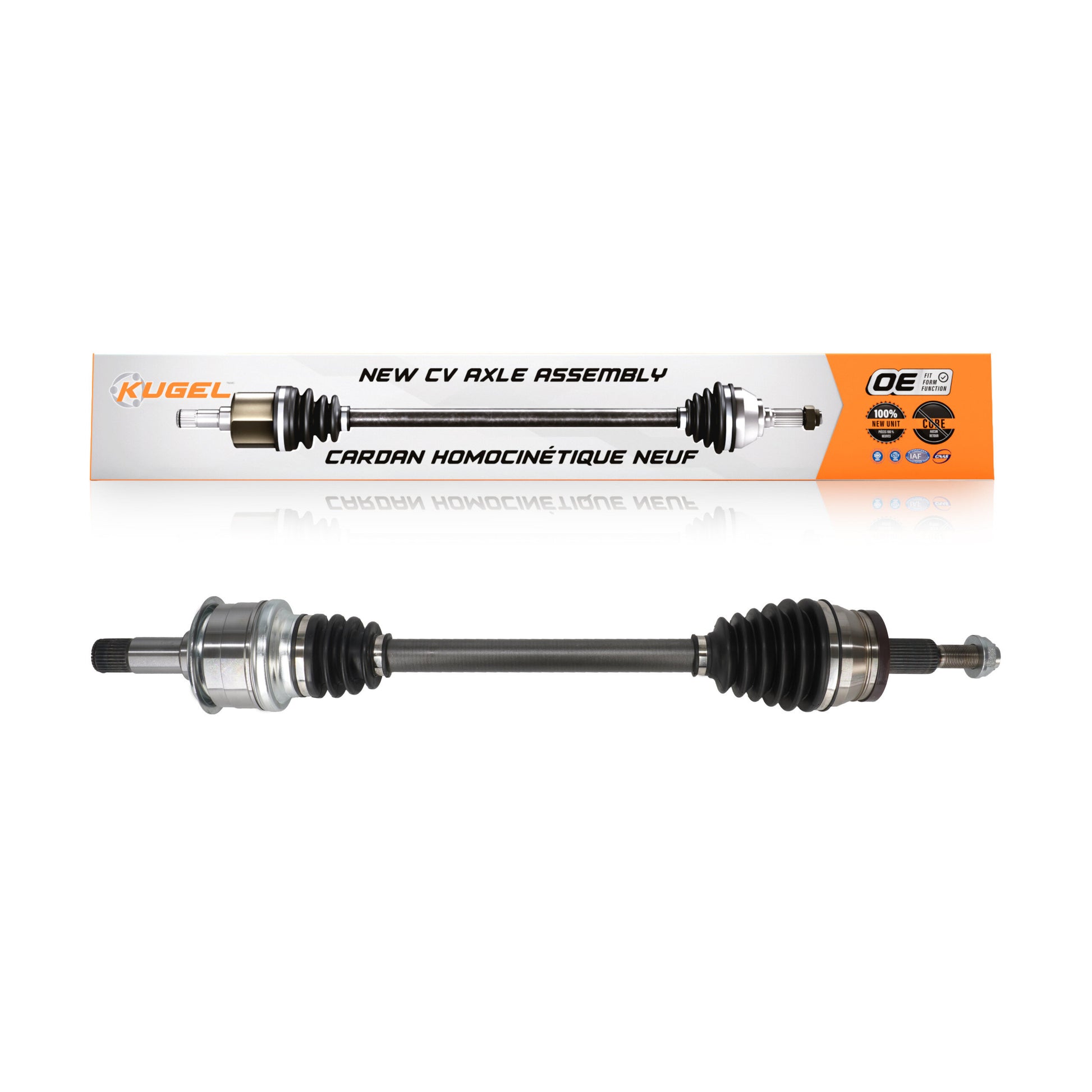 Kugel NCV-CH12008 CV Axle Shaft for 2011-2014 Chrysler 300, Dodge Challenger, Dodge Charger - Rear Left