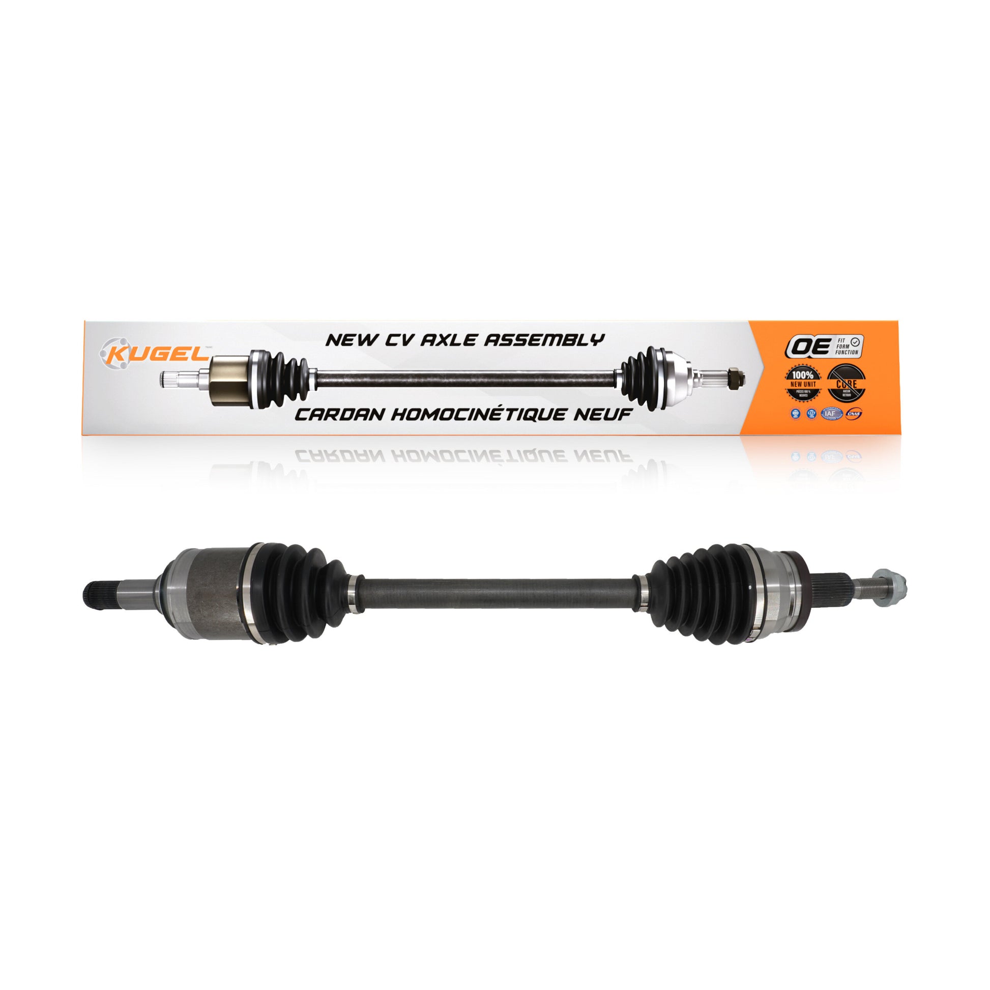 Kugel NCV-CH12063 CV Axle Shaft for 2015-2023 Dodge Challenger, Dodge Charger, Chrysler 300 - Rear Left