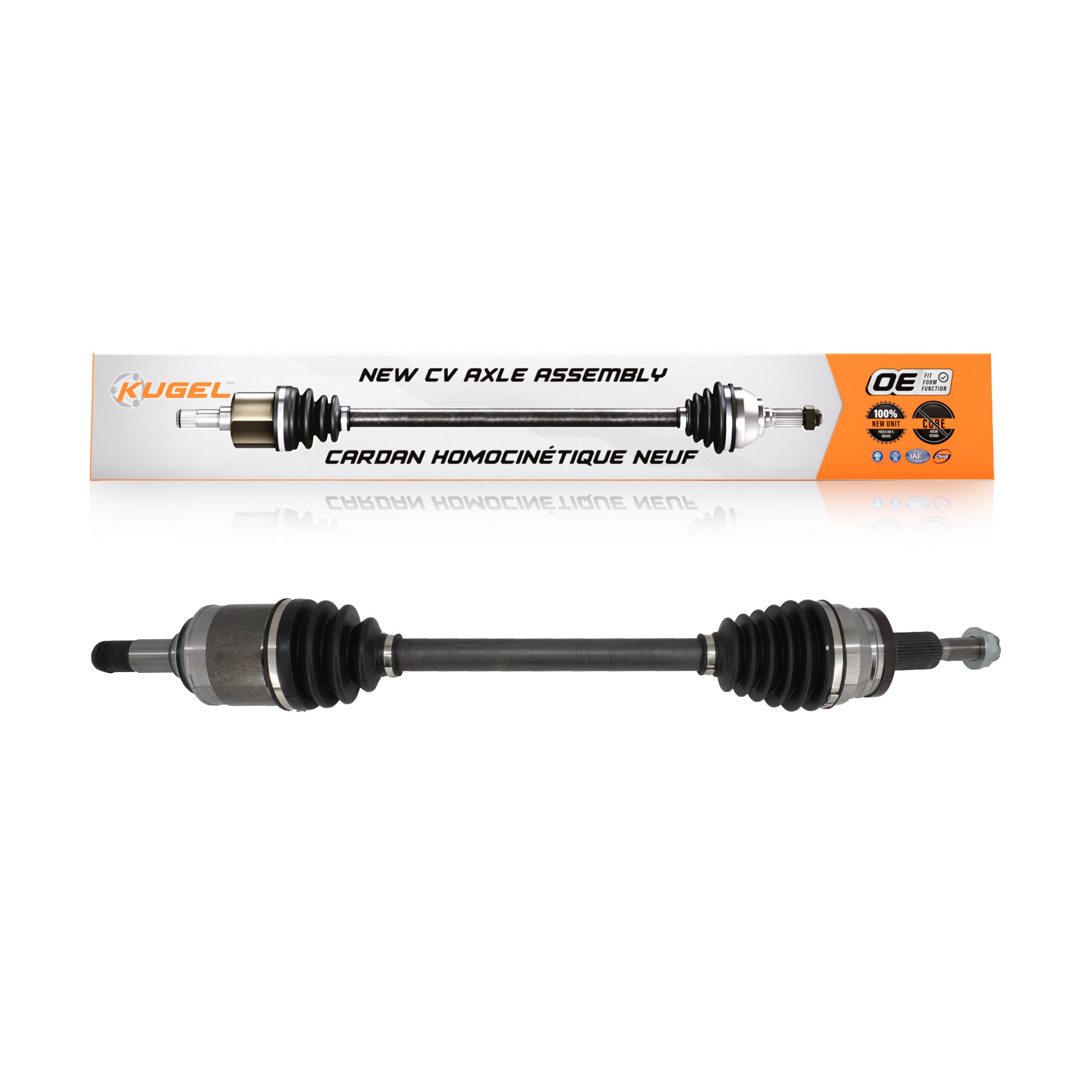 Kugel NCV-CH12063 CV Axle Shaft for 2015-2023 Dodge Challenger, Dodge Charger, Chrysler 300 - Rear Left