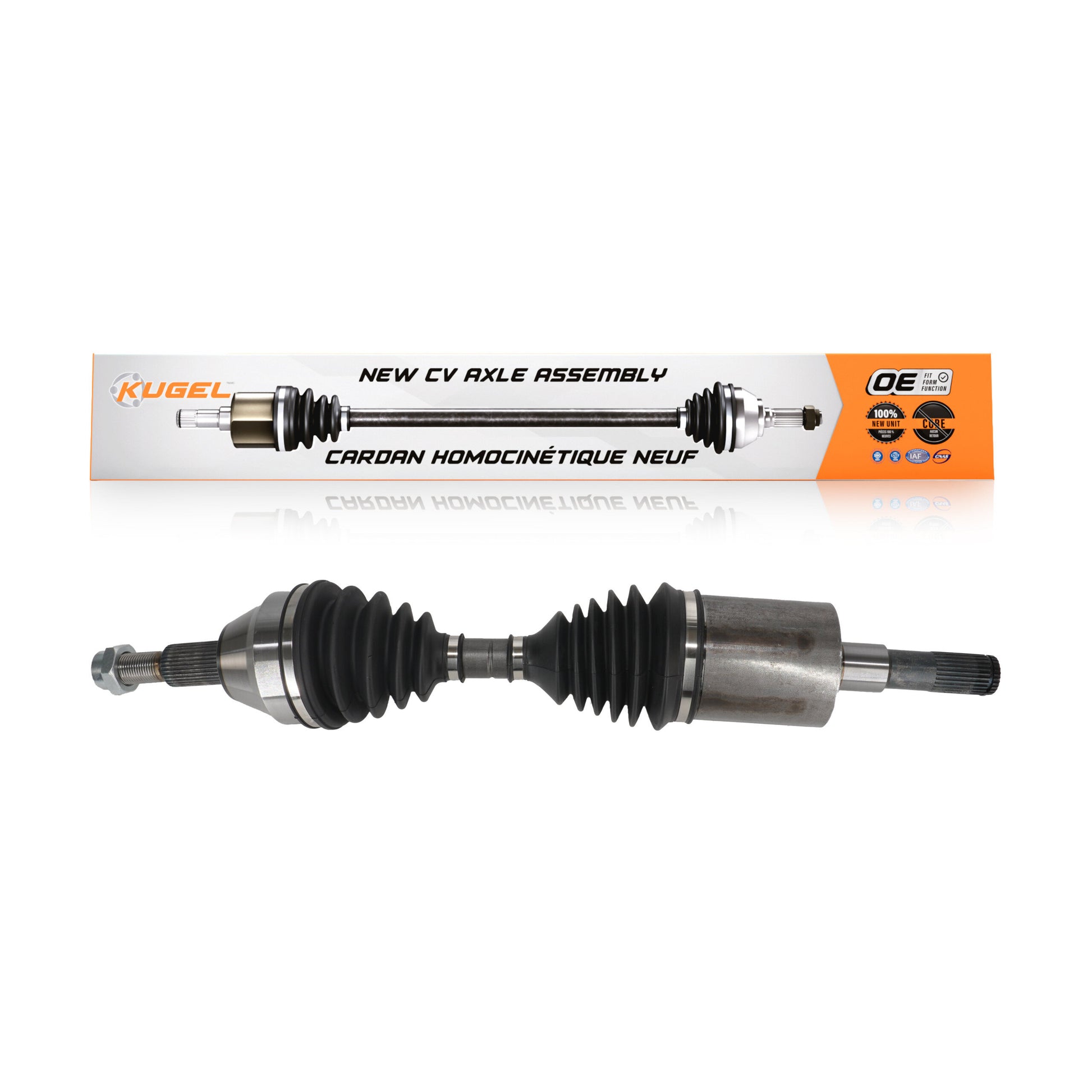 Kugel NCV-CH12065 CV Axle Shaft for 2007-2012 Jeep Liberty, Dodge Nitro - Front Left