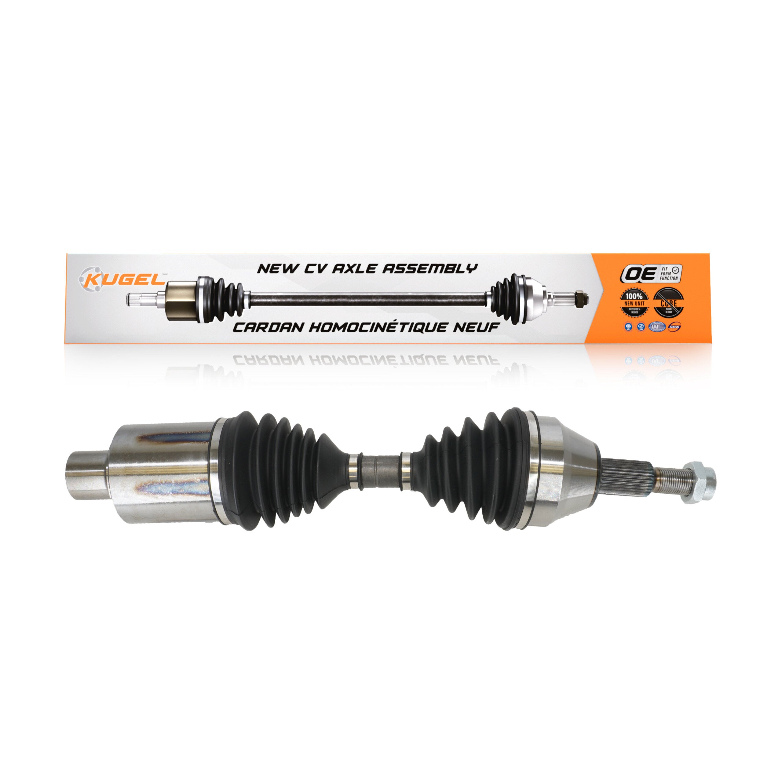 Kugel NCV-CH12066 CV Axle Shaft for 2007-2012 Jeep Liberty, Dodge Nitro - Front Right