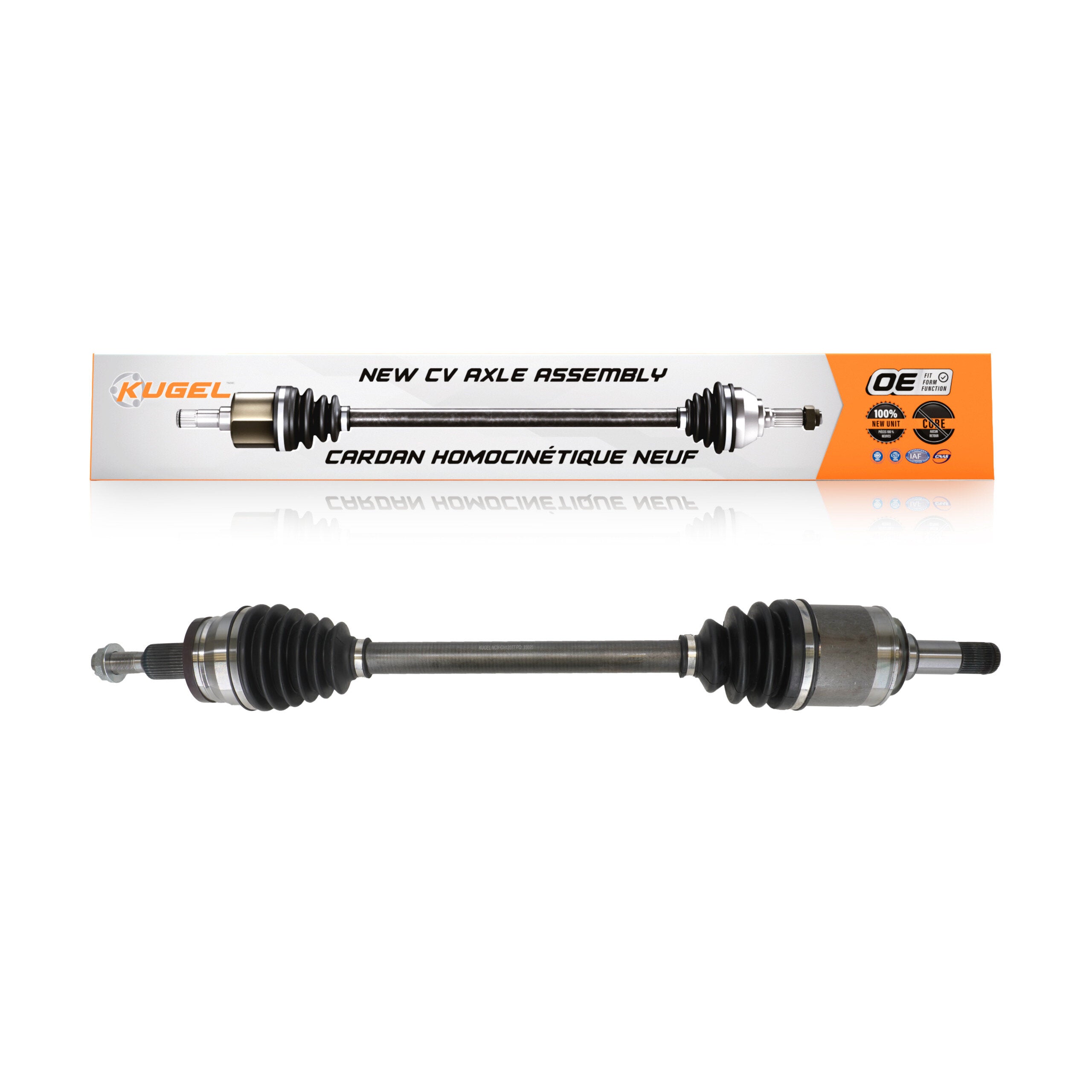 Kugel NCV-CH12077 CV Axle Shaft for 2015-2023 Dodge Challenger, Chrysler 300, Dodge Charger - Rear Left, Rear Right