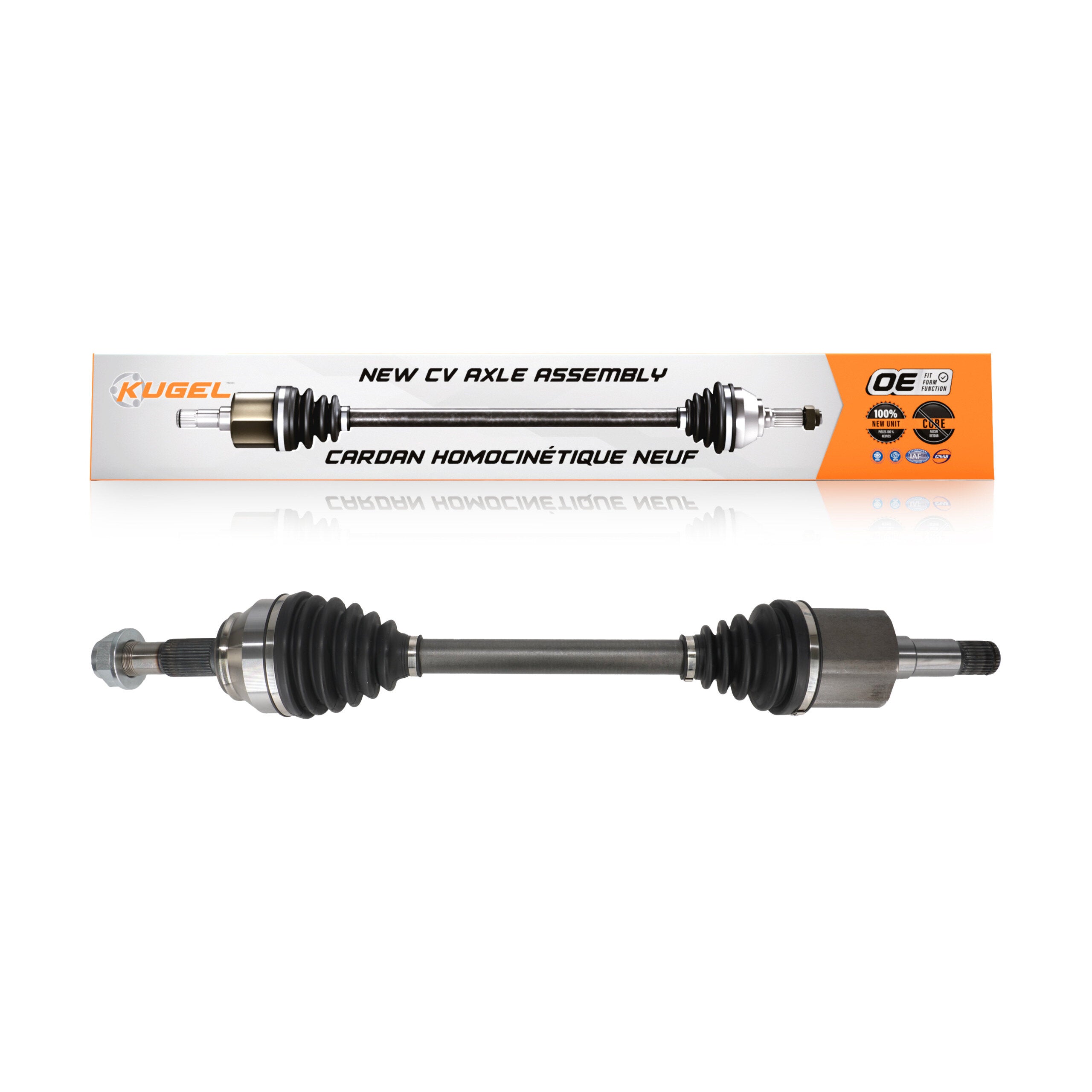 Kugel NCV-CH12084 CV Axle Shaft for 2014-2021 Ram ProMaster 1500, Ram ProMaster 2500, Ram ProMaster 3500 - Front Left